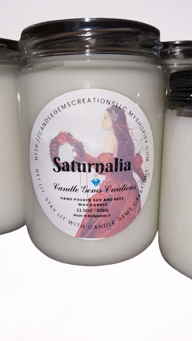 CLEARANCE Saturnalia hand poured candle