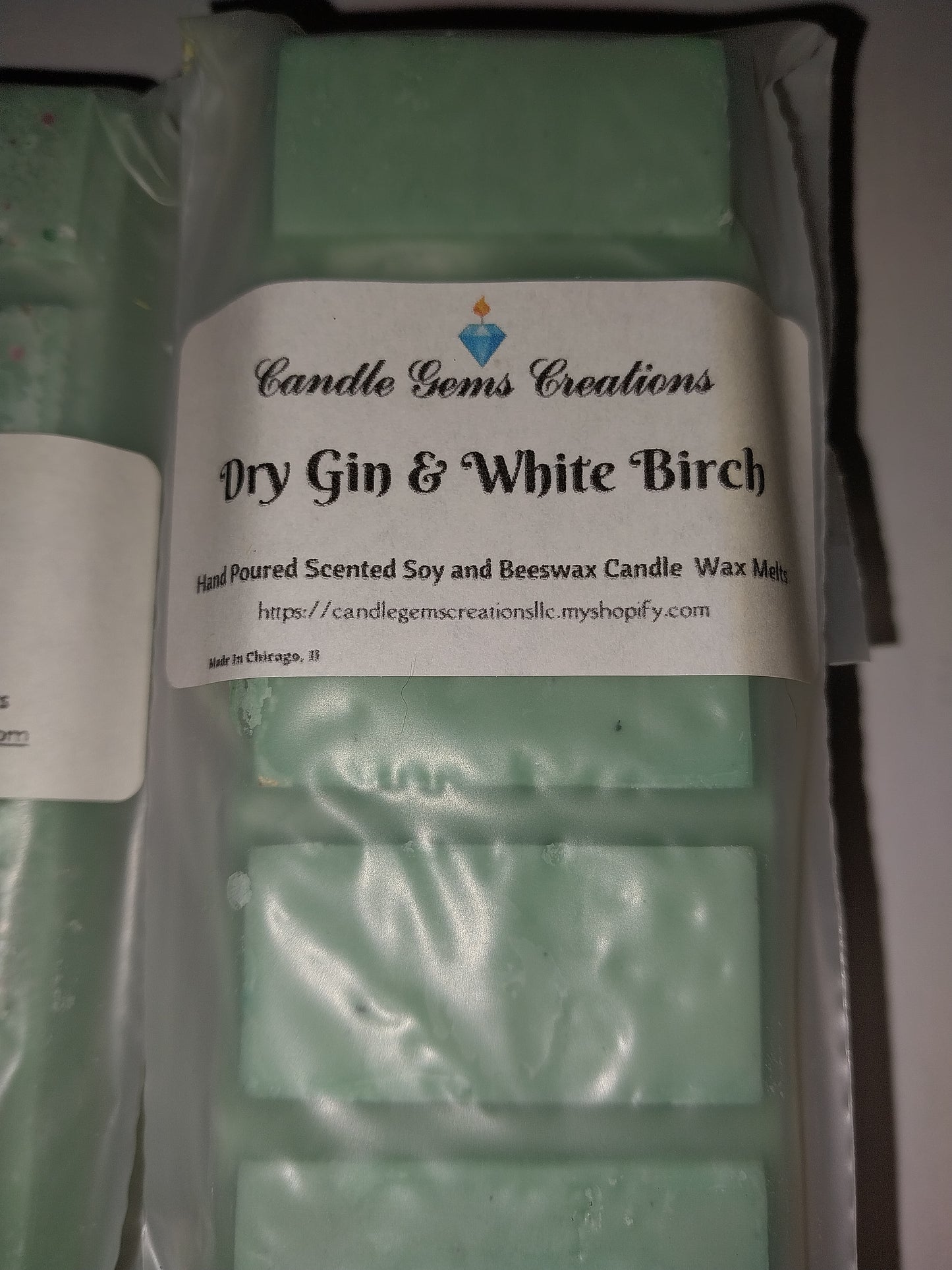 CLEARANCE Dry Gin and 7 Up Wax melt snap bar