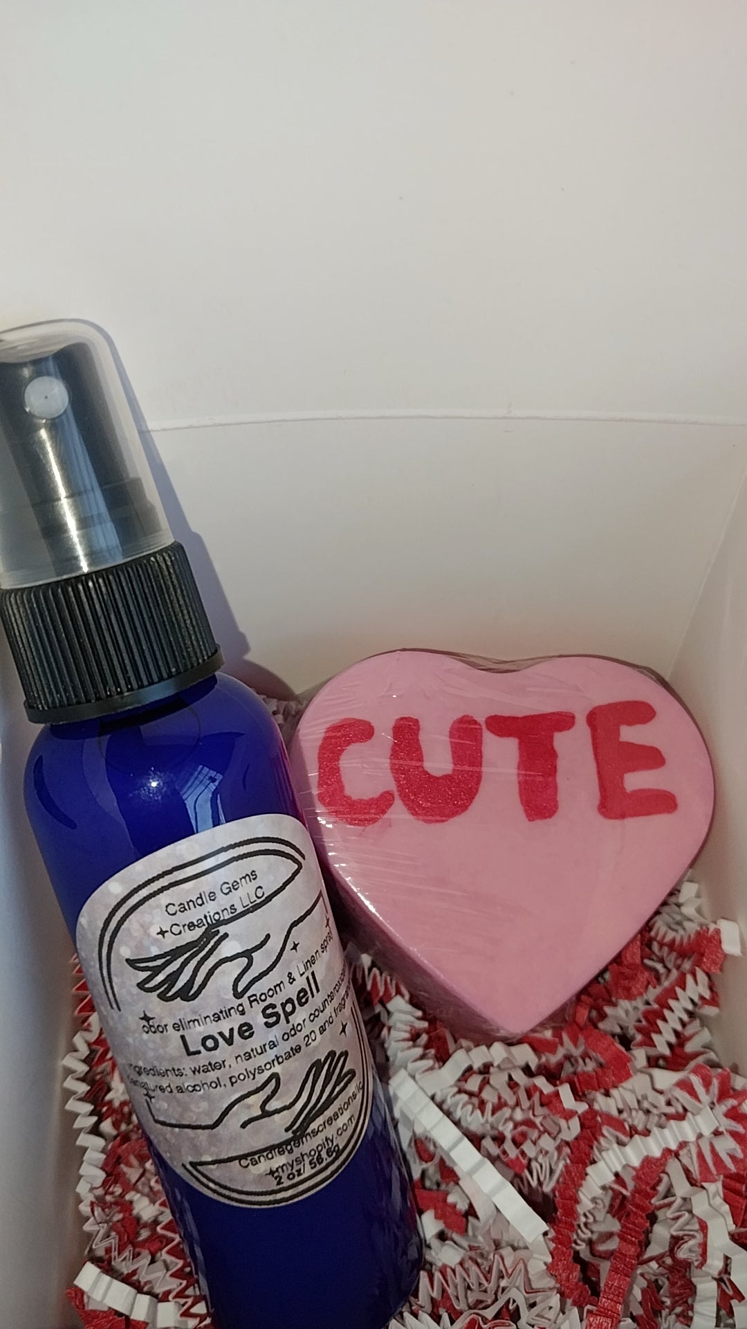 Odor Eliminating Room & Linen spray, Love gift set Spell