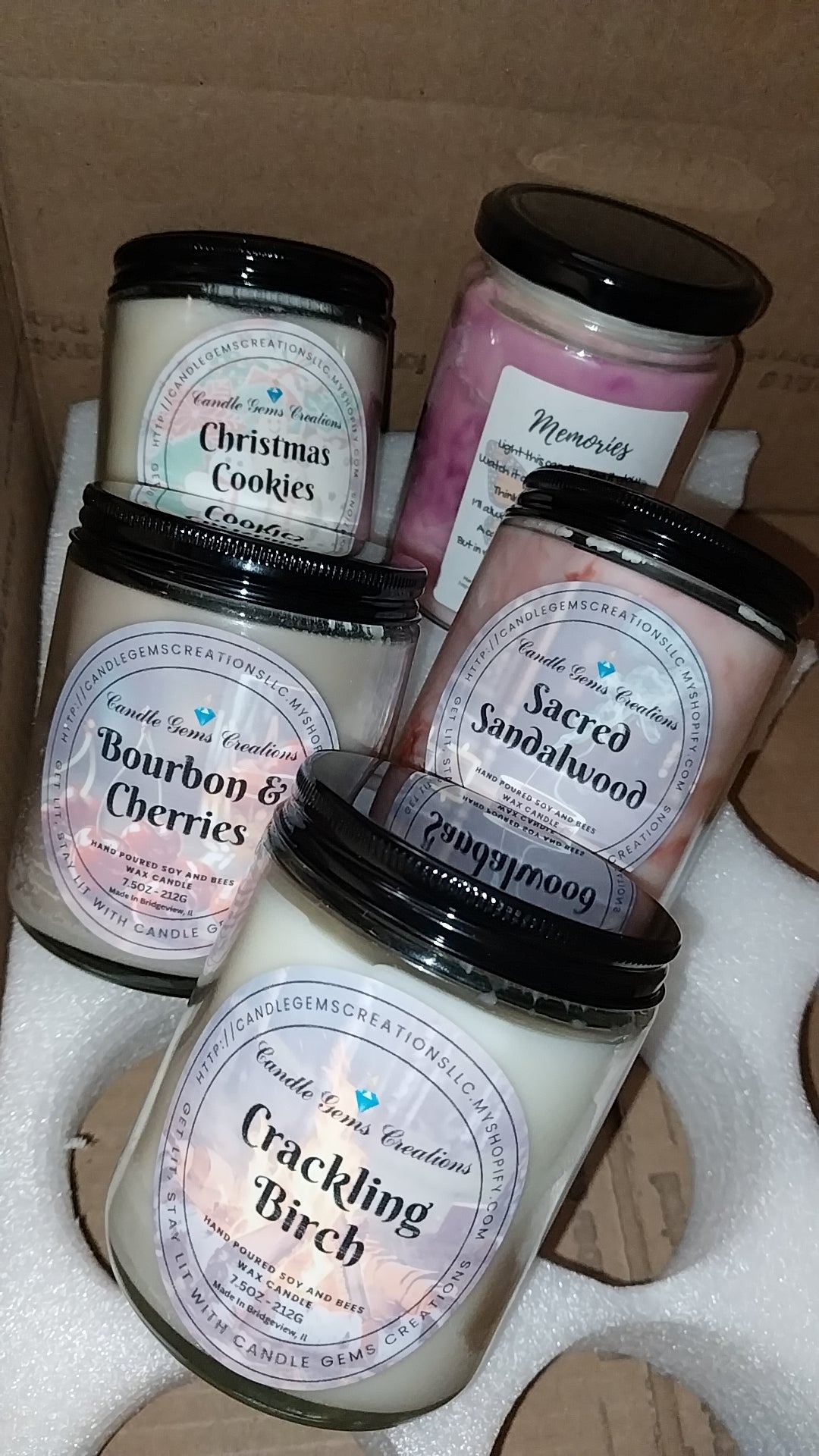 SALE Crackling birch hand poured candle