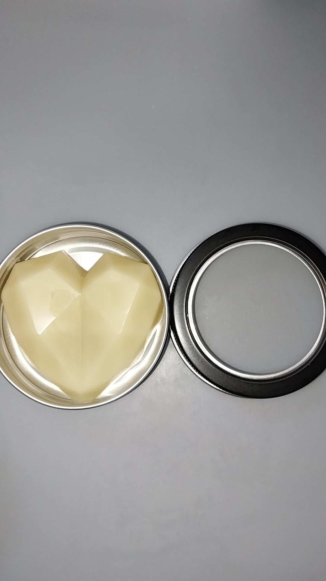 Silent Bark - Gemstone heart hemp seed oil lotion bar, Love spell