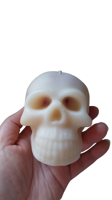 Bleeding skull candle