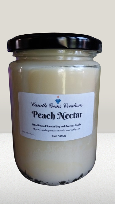 Peach Nectar-limited edition Hand Poured Candle