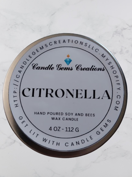 Citronella Candle Hand Poured