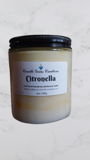 Citronella Candle Hand Poured