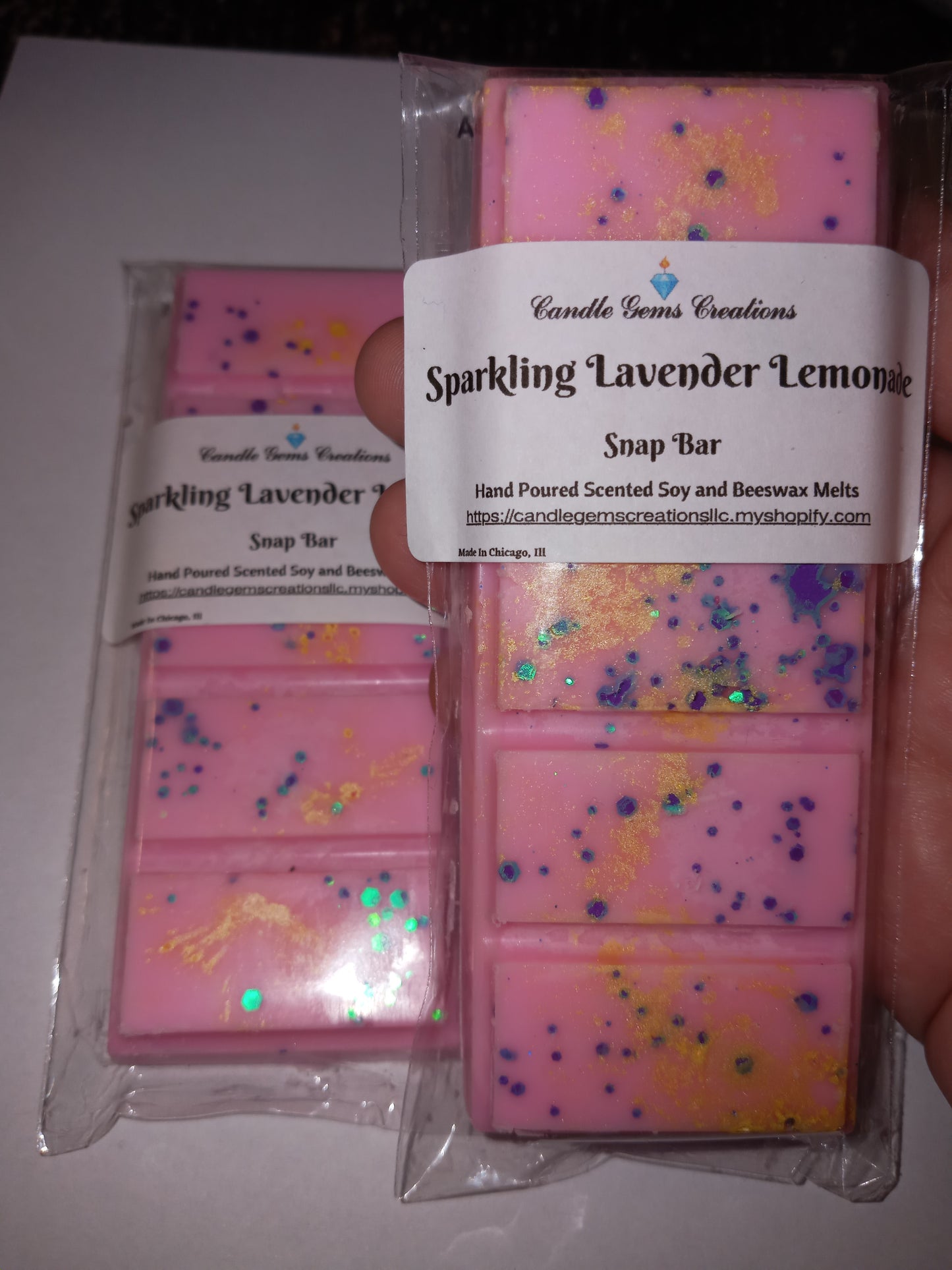 Sparkling Lavender Lemonade Limited Edition Soy and Beeswax Snap Bar Wax Melts