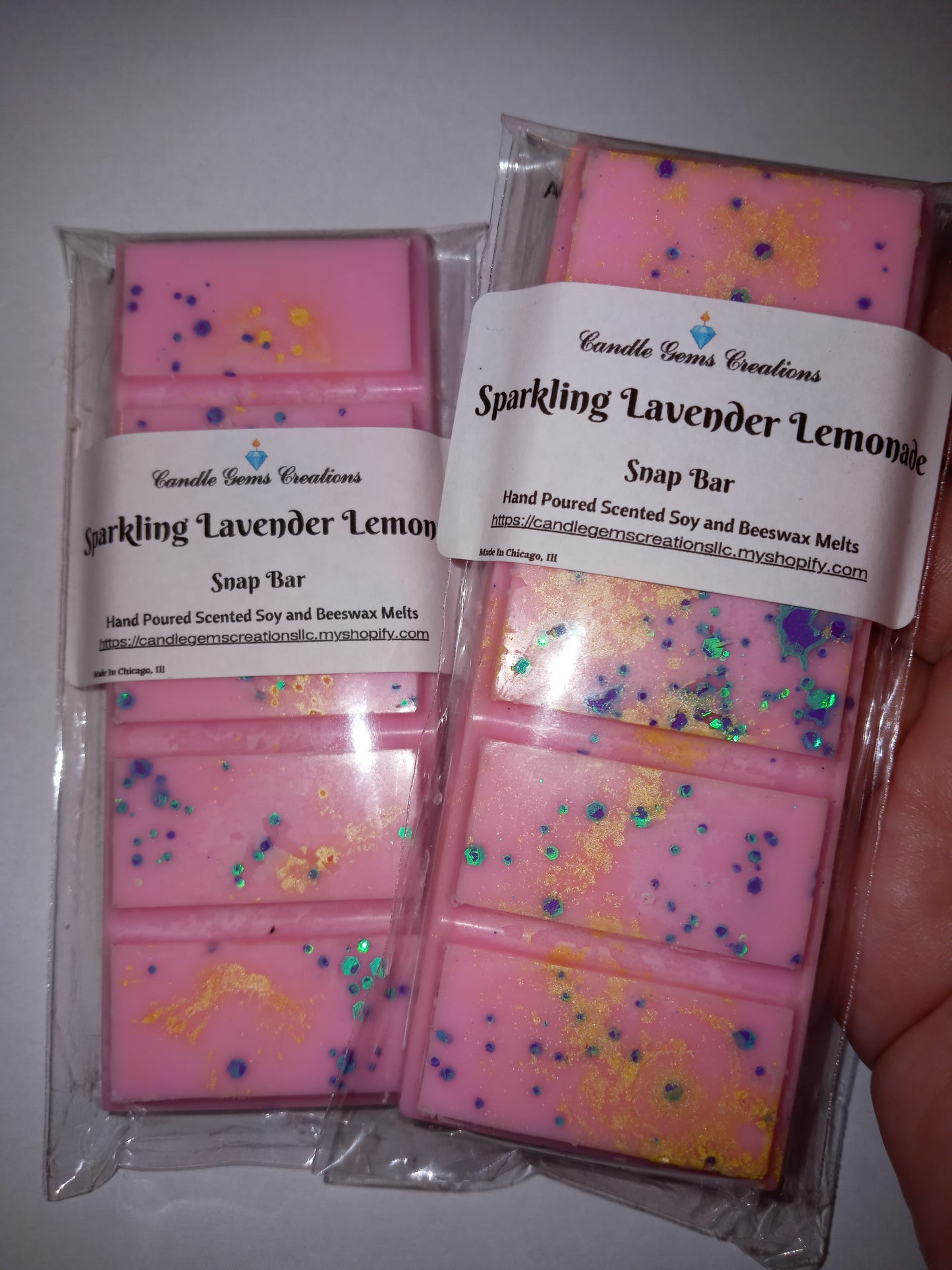 Sparkling Lavender Lemonade Limited Edition Soy and Beeswax Snap Bar Wax Melts