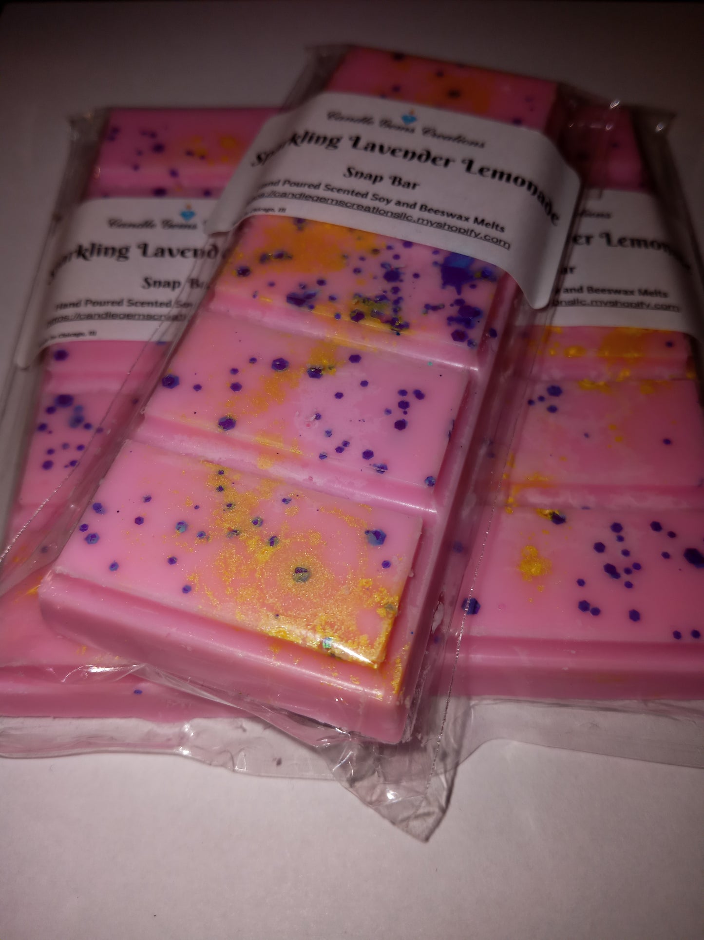 Sparkling Lavender Lemonade Limited Edition Soy and Beeswax Snap Bar Wax Melts