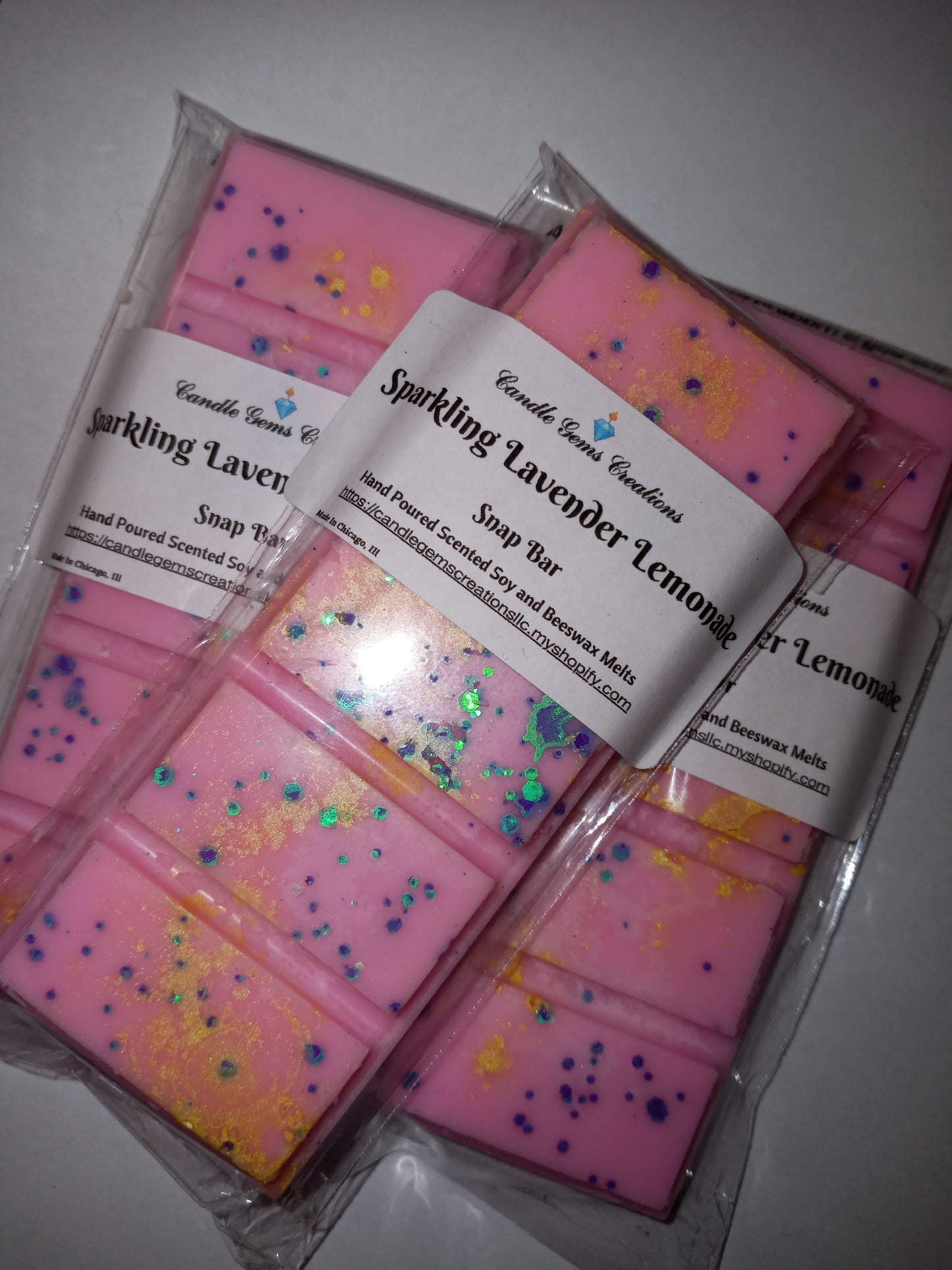 Sparkling Lavender Lemonade Limited Edition Soy and Beeswax Snap Bar Wax Melts