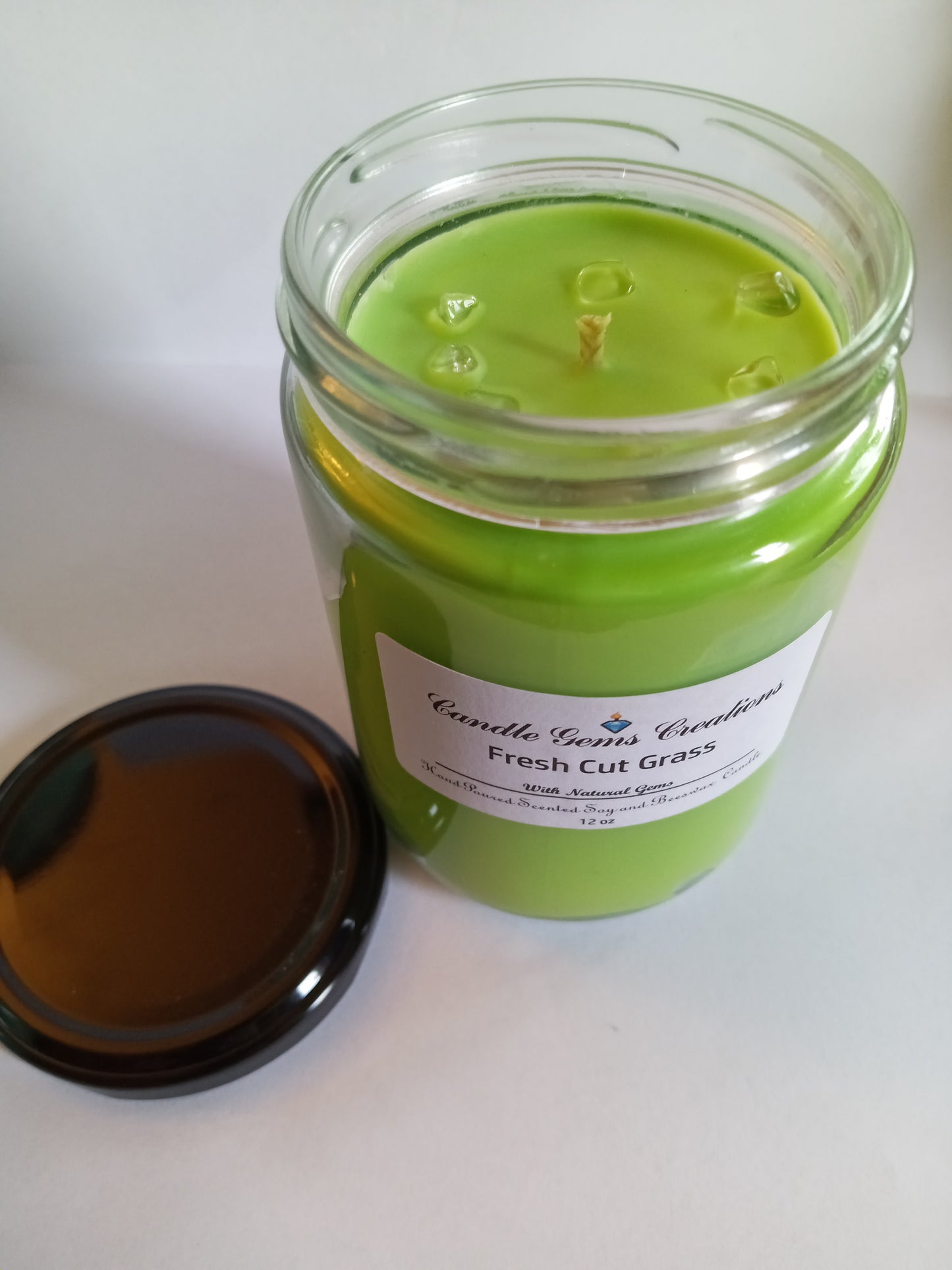 CLEARANCE Fresh cut grass limited edition Candle Hand Poured