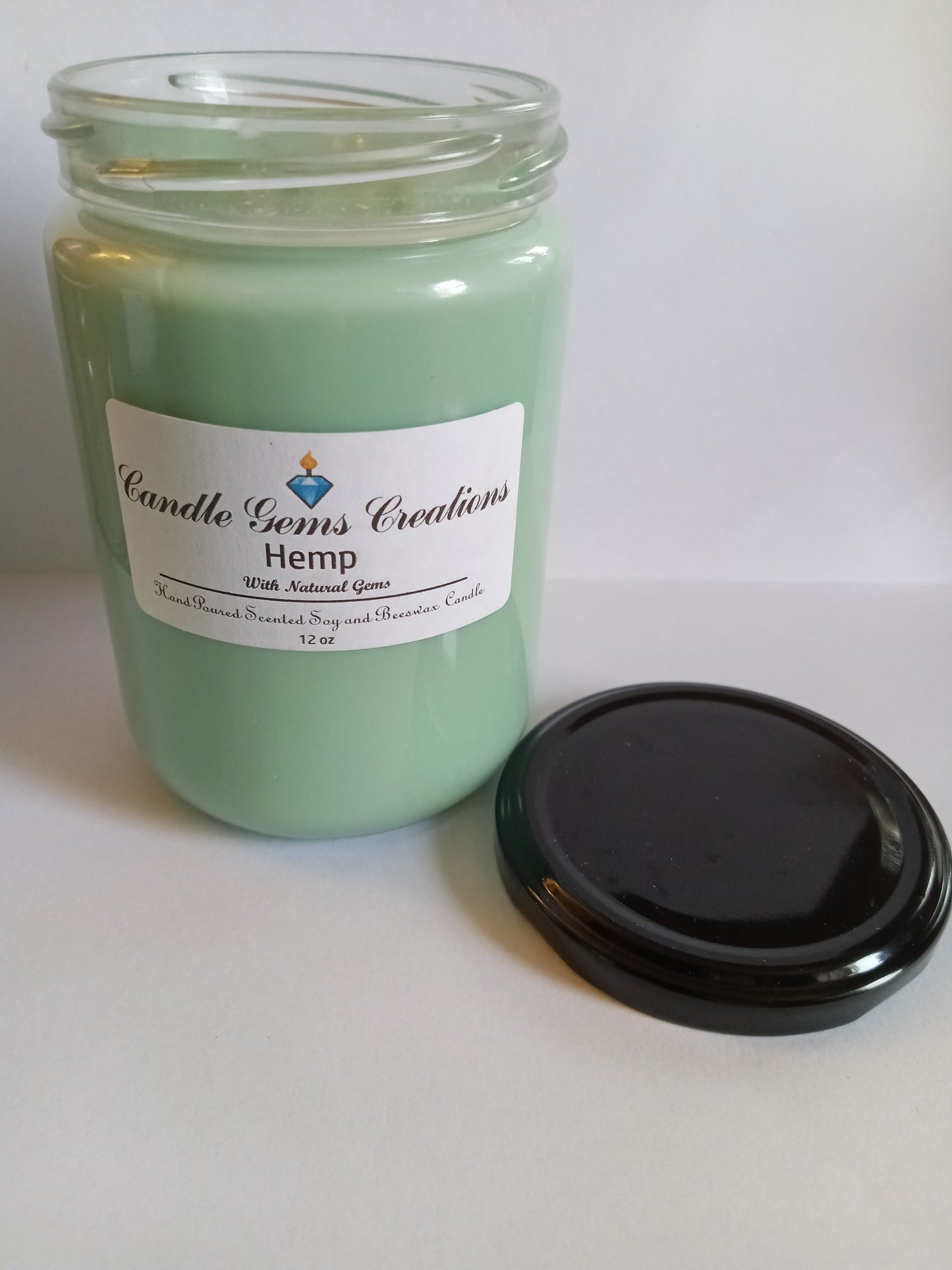 CLEARANCE Hemp Candle Hand Poured