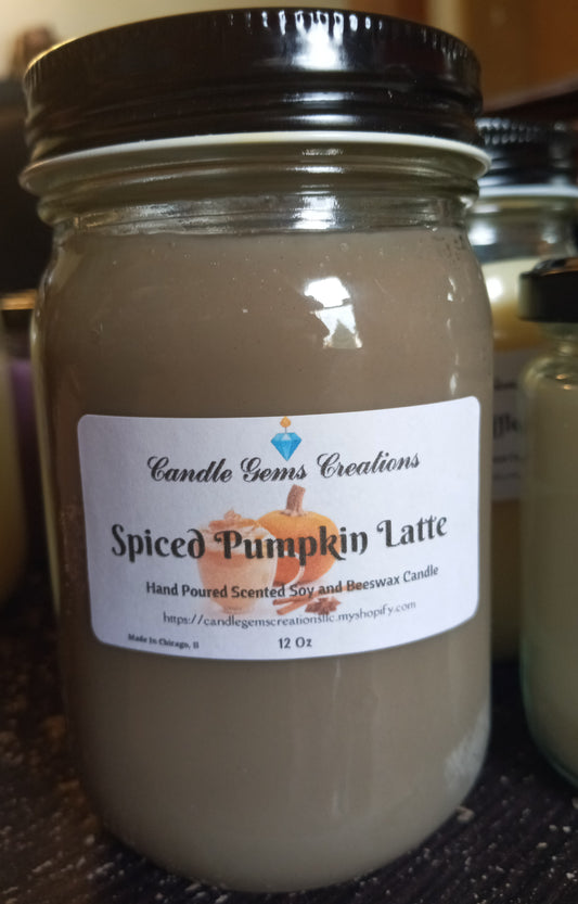 Spiced Pumpkin Latte Hand Poured Candle