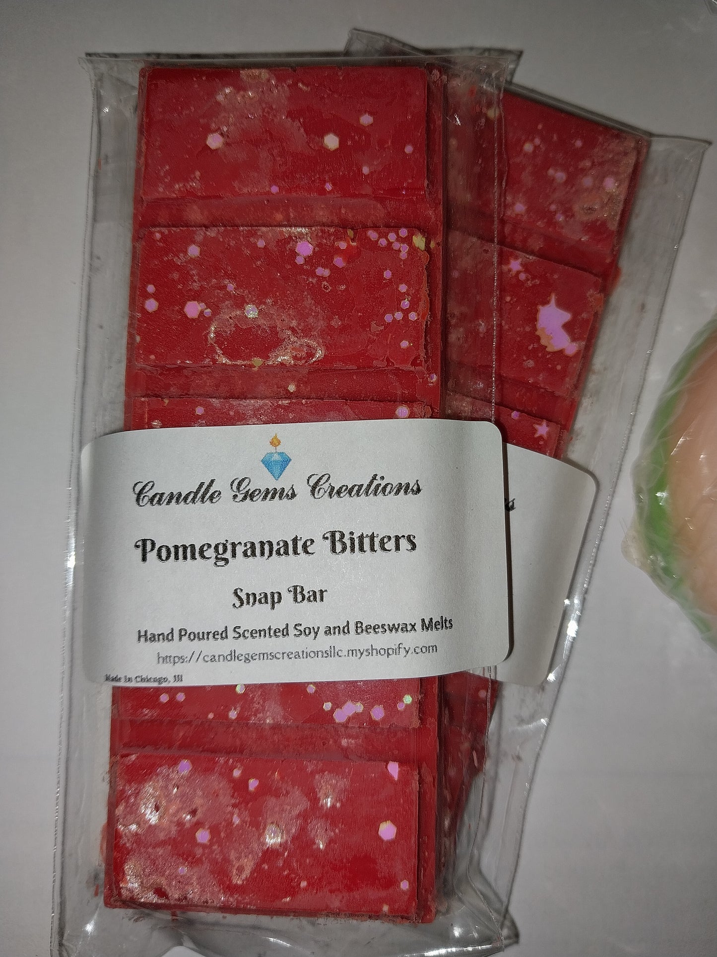 Pomegranate Bitters Wax Melt Snap Bar