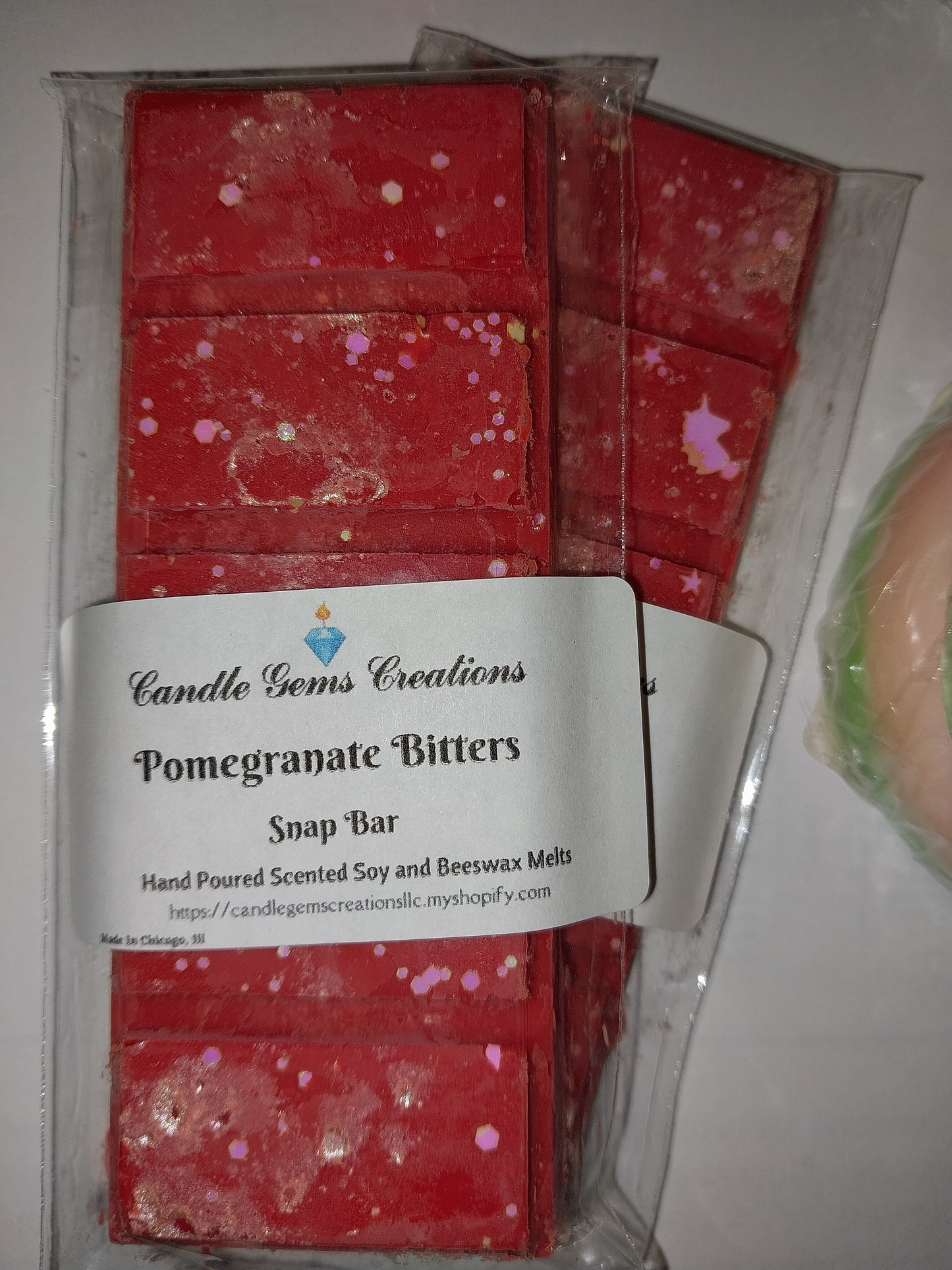 Pomegranate Bitters Wax Melt Snap Bar