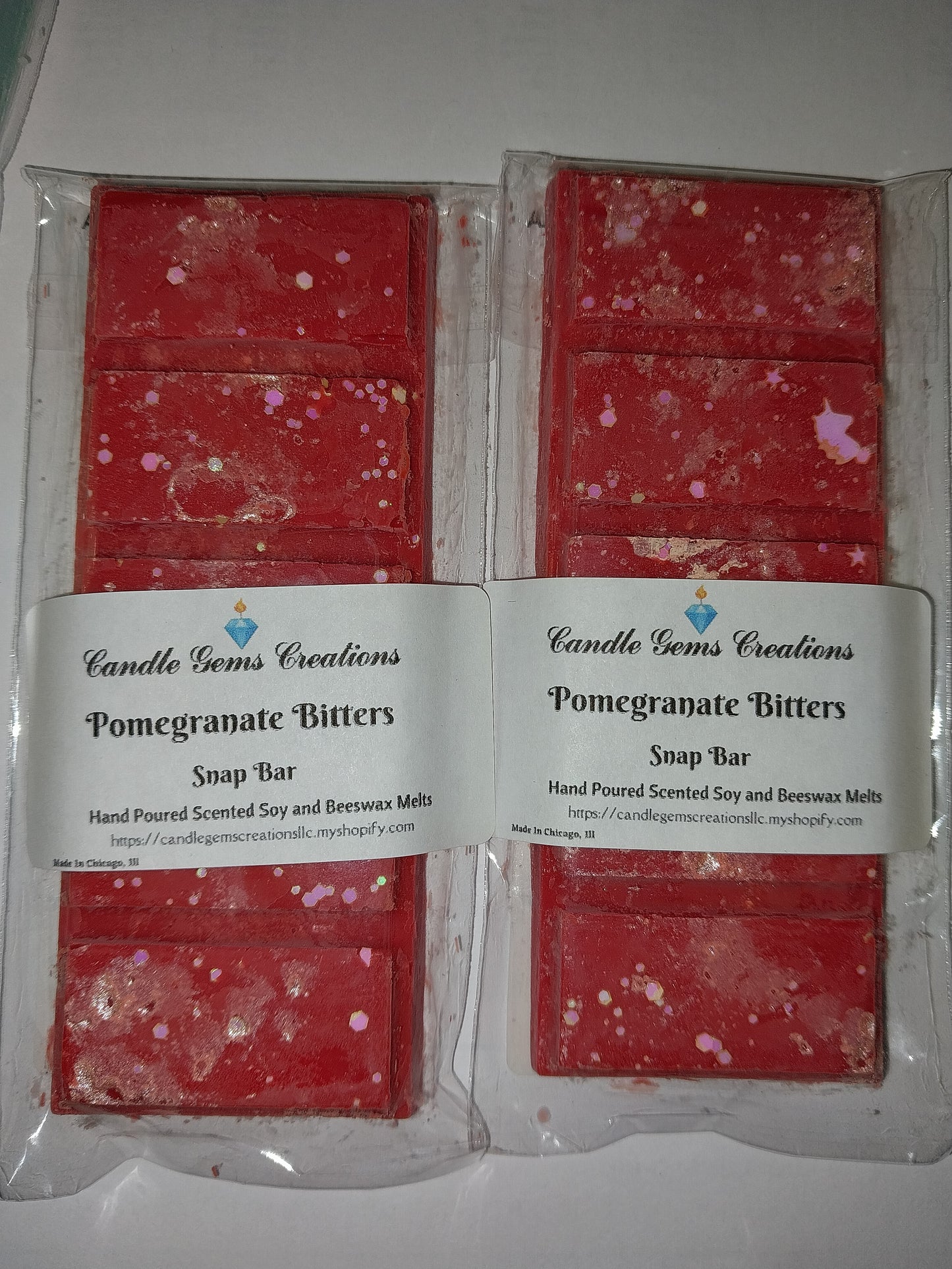 Pomegranate Bitters Wax Melt Snap Bar