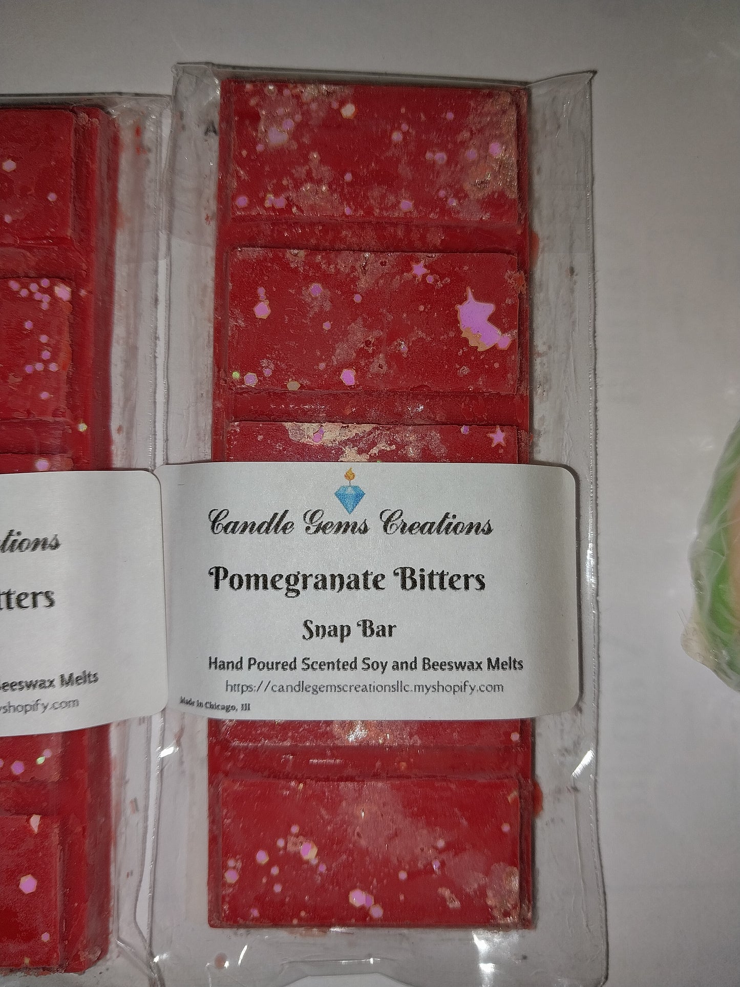 Pomegranate Bitters Wax Melt Snap Bar