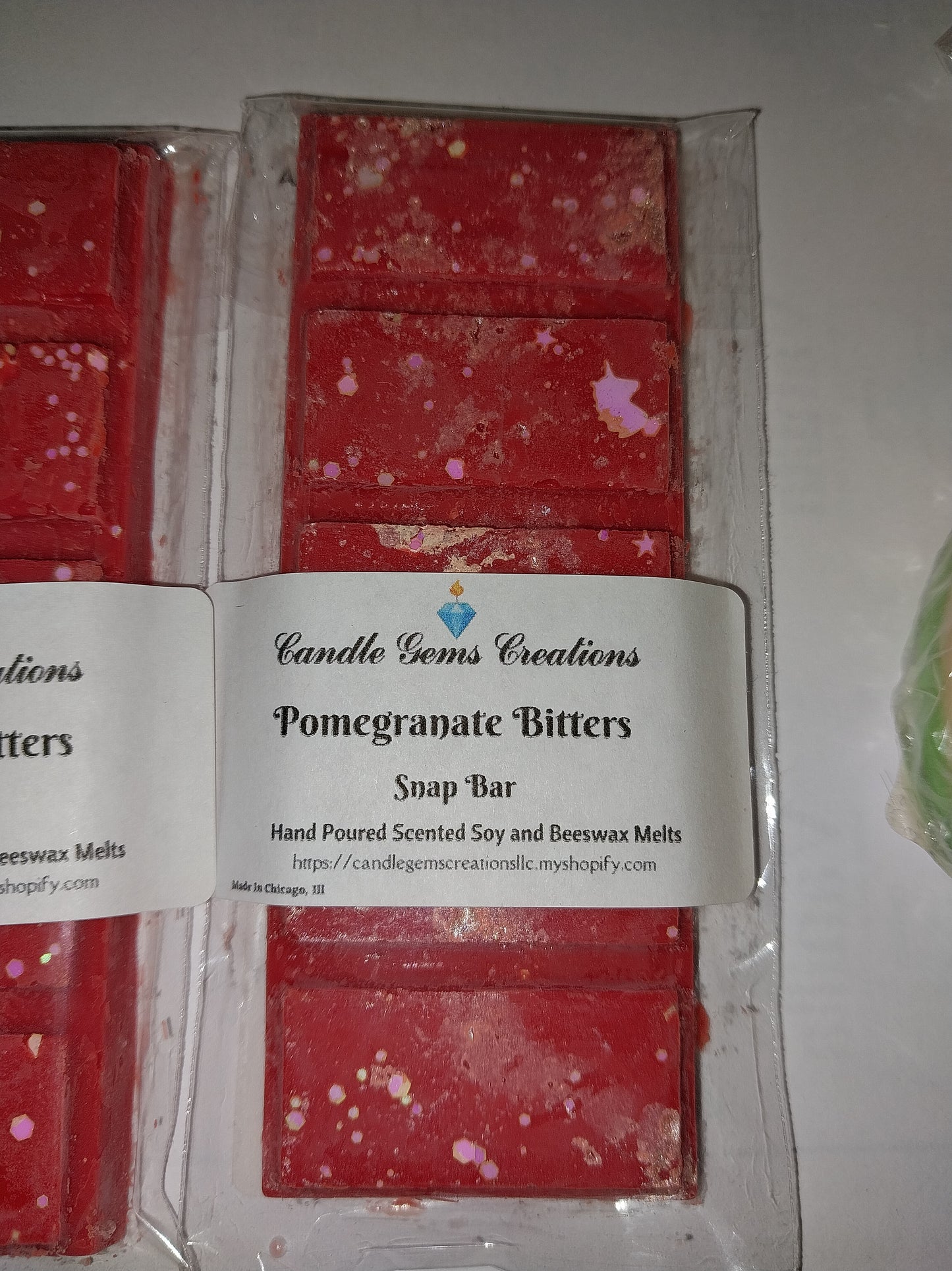 Pomegranate Bitters Wax Melt Snap Bar