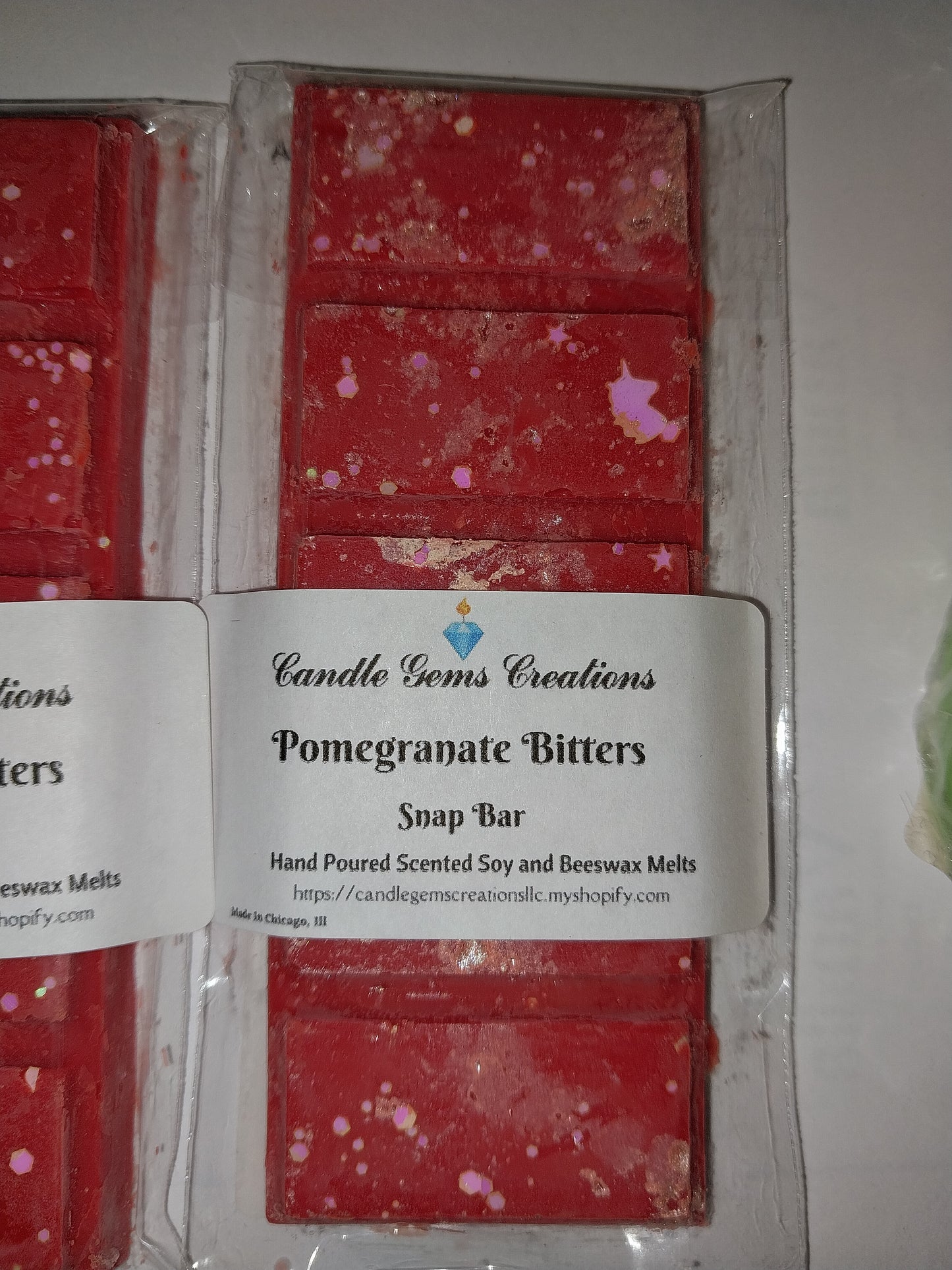 Pomegranate Bitters Wax Melt Snap Bar