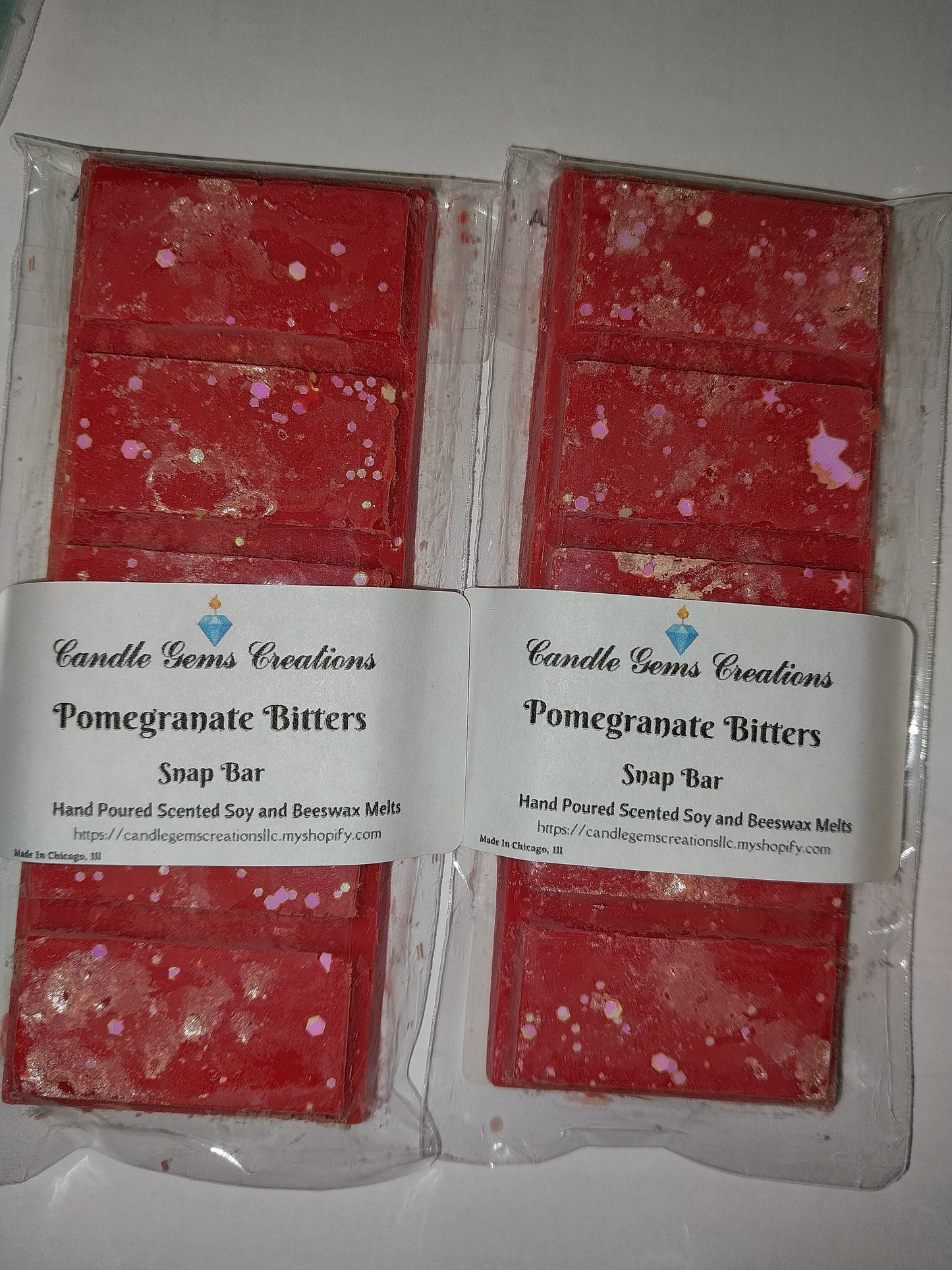 Pomegranate Bitters Wax Melt Snap Bar