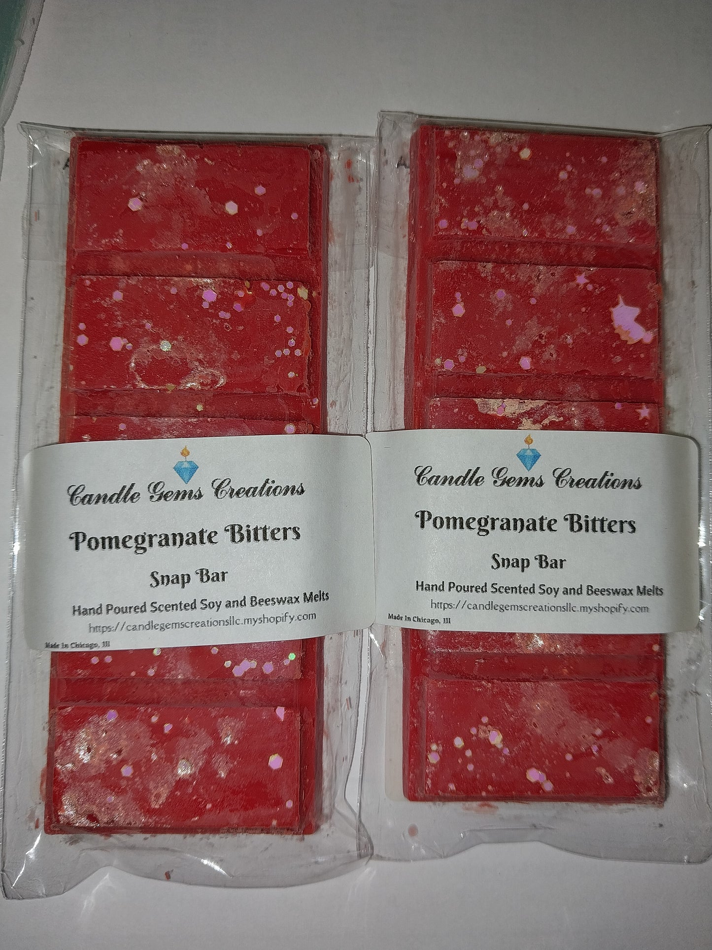 Pomegranate Bitters Wax Melt Snap Bar