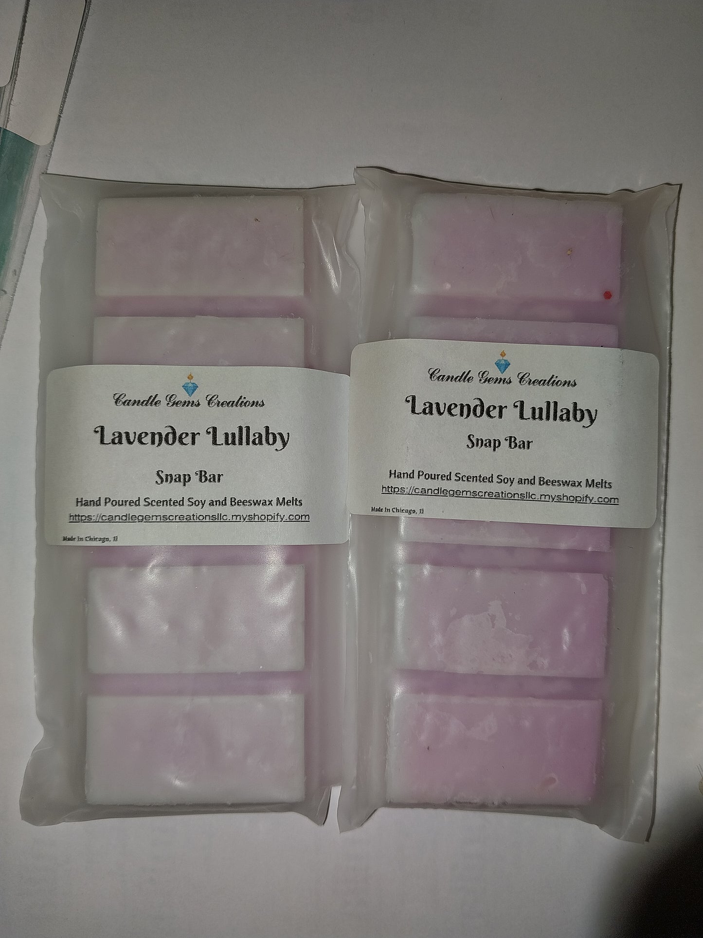 Lavender Lullaby Wax Melt Snap Bar