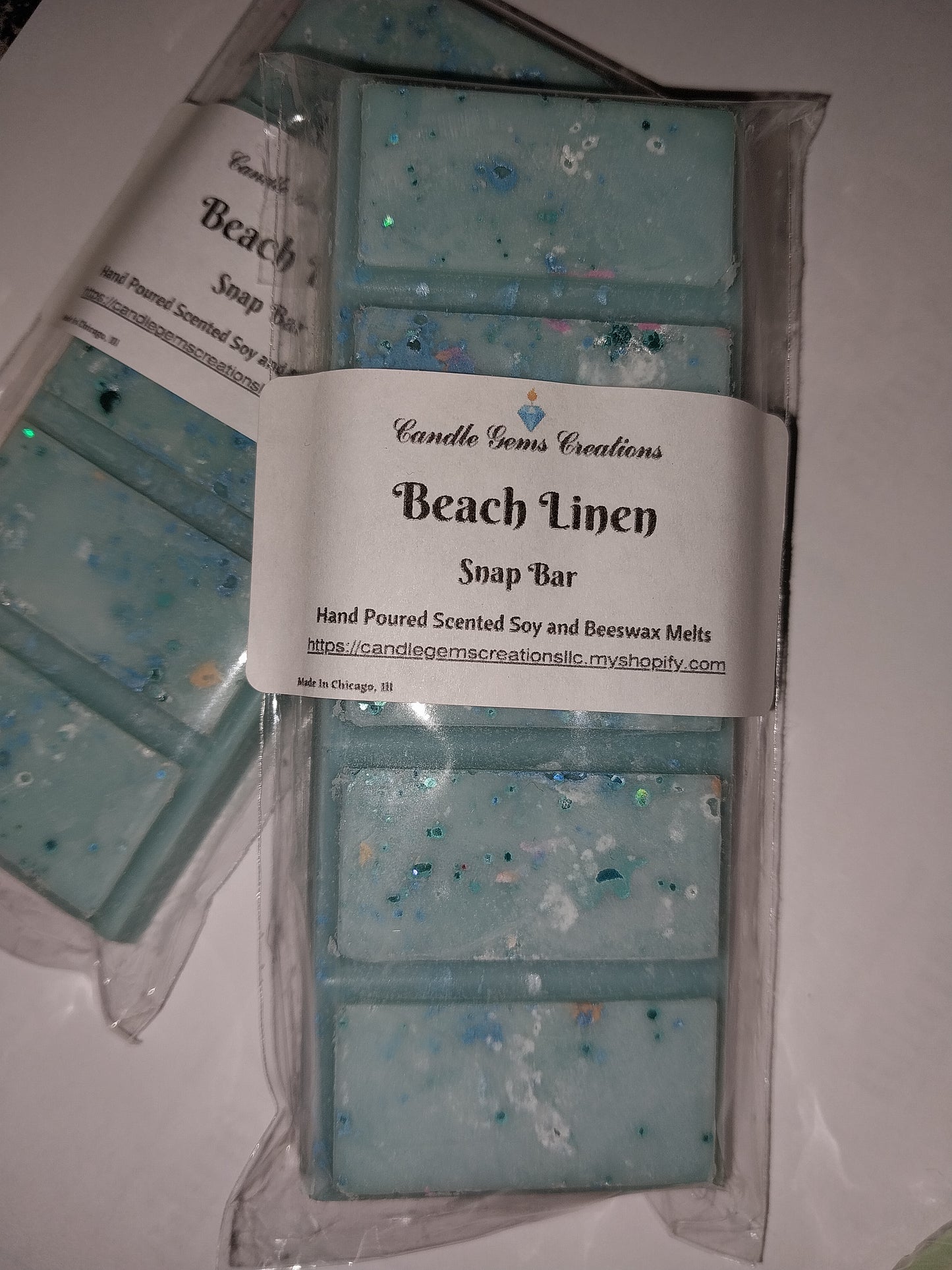 Beach Linen Wax Melt Snap Bar