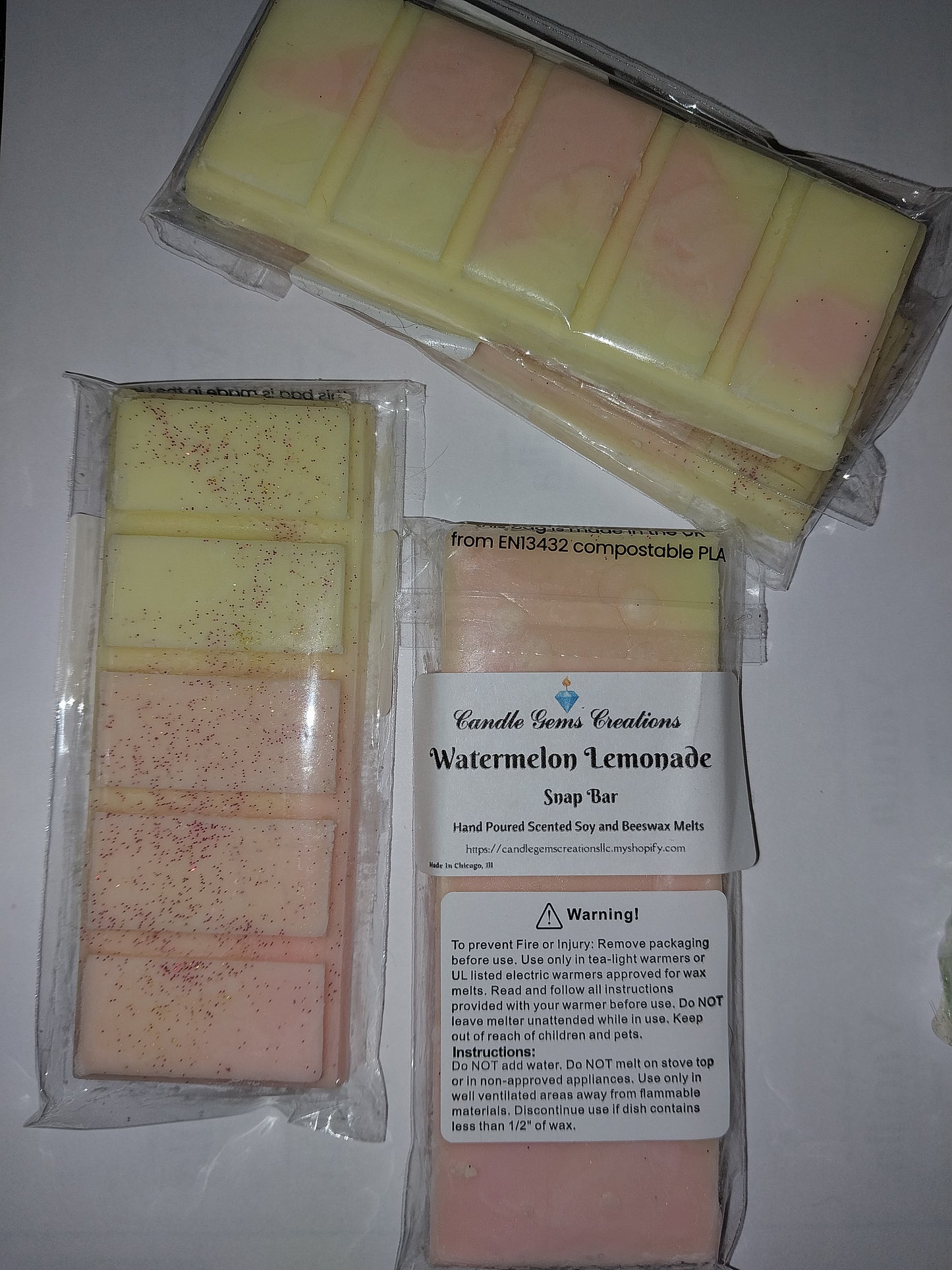 CLEARANCE Watermelon Lemonade Wax Melt Snap Bar