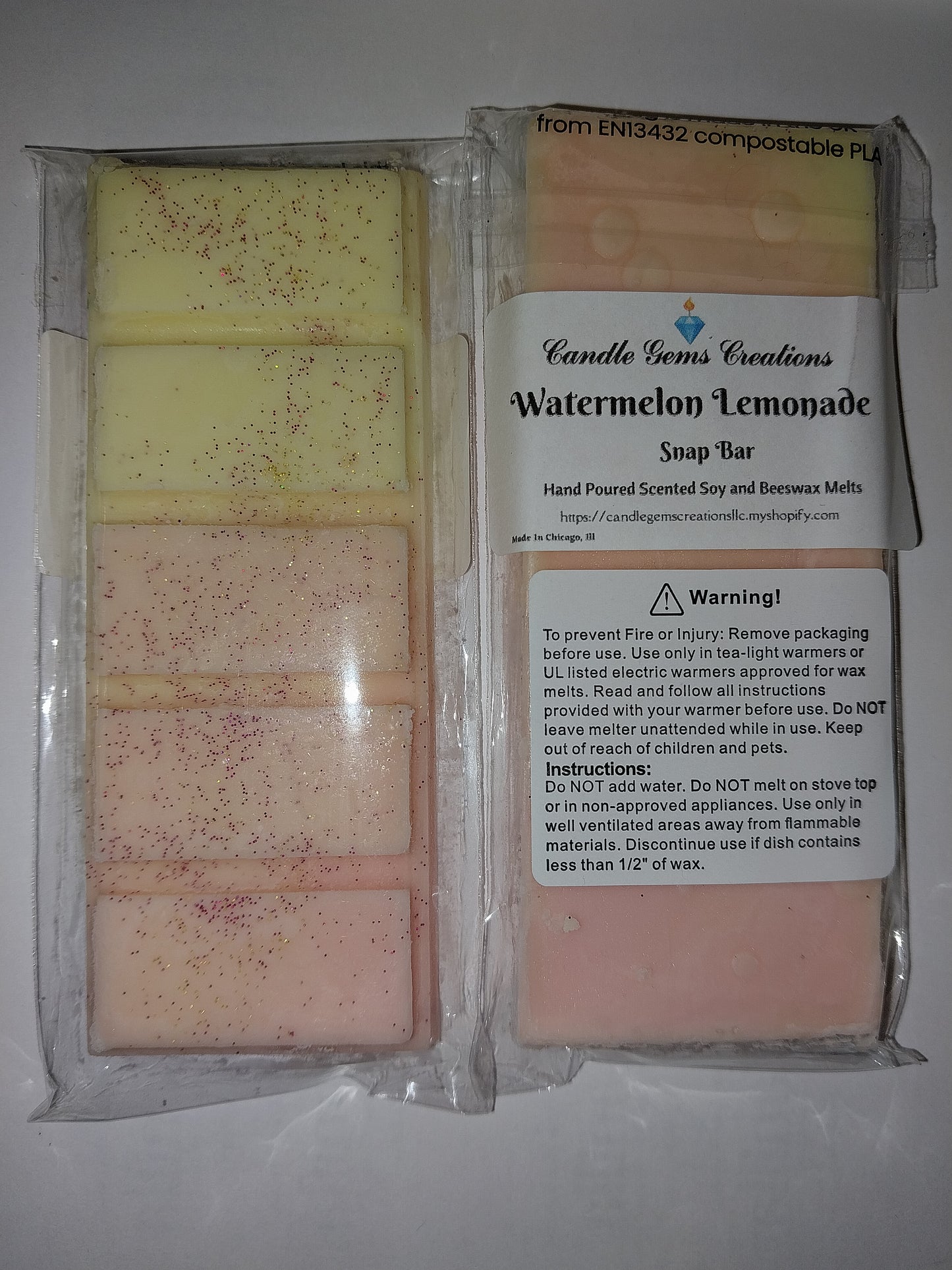 CLEARANCE Watermelon Lemonade Wax Melt Snap Bar