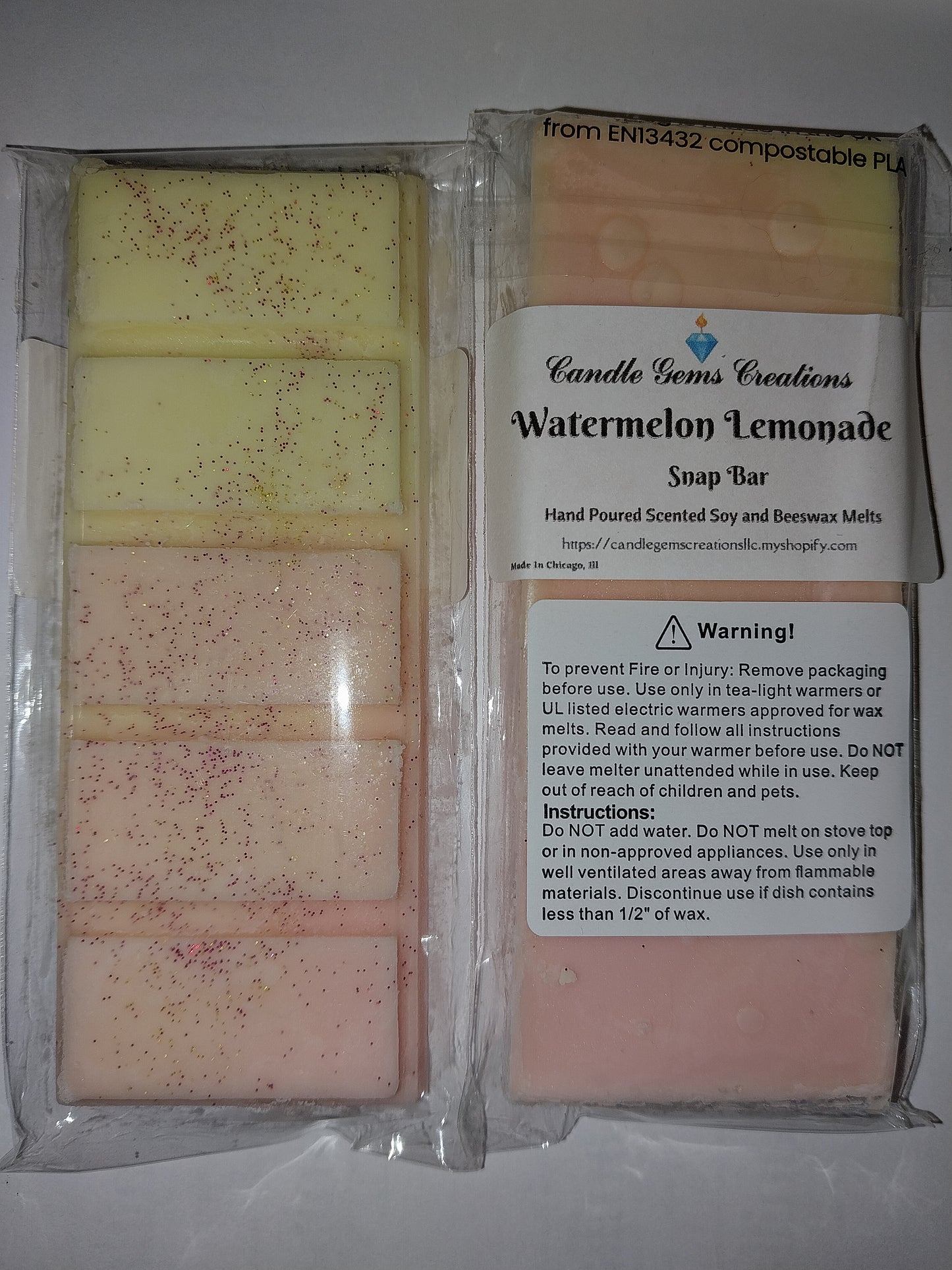 CLEARANCE Watermelon Lemonade Wax Melt Snap Bar