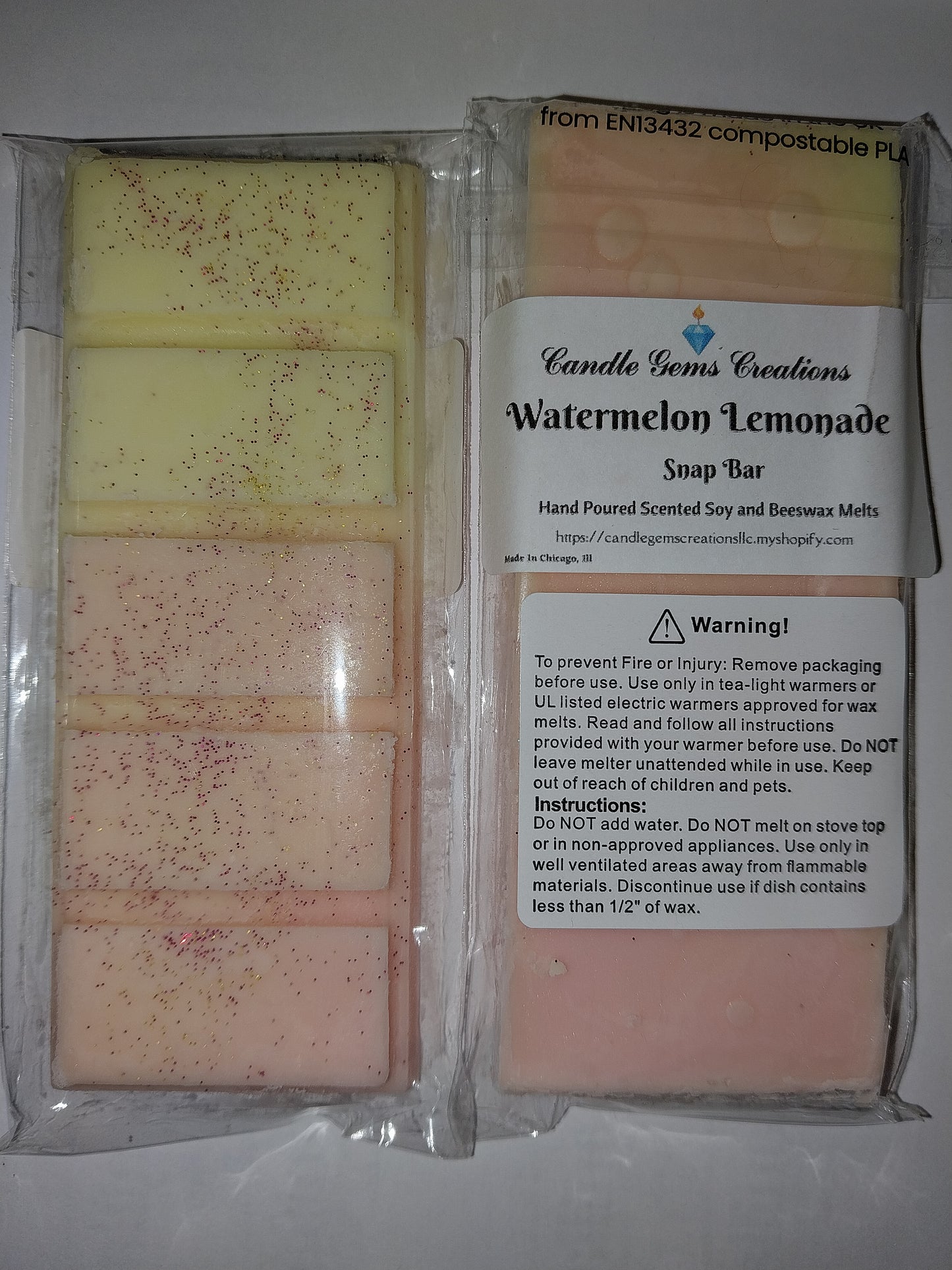 CLEARANCE Watermelon Lemonade Wax Melt Snap Bar