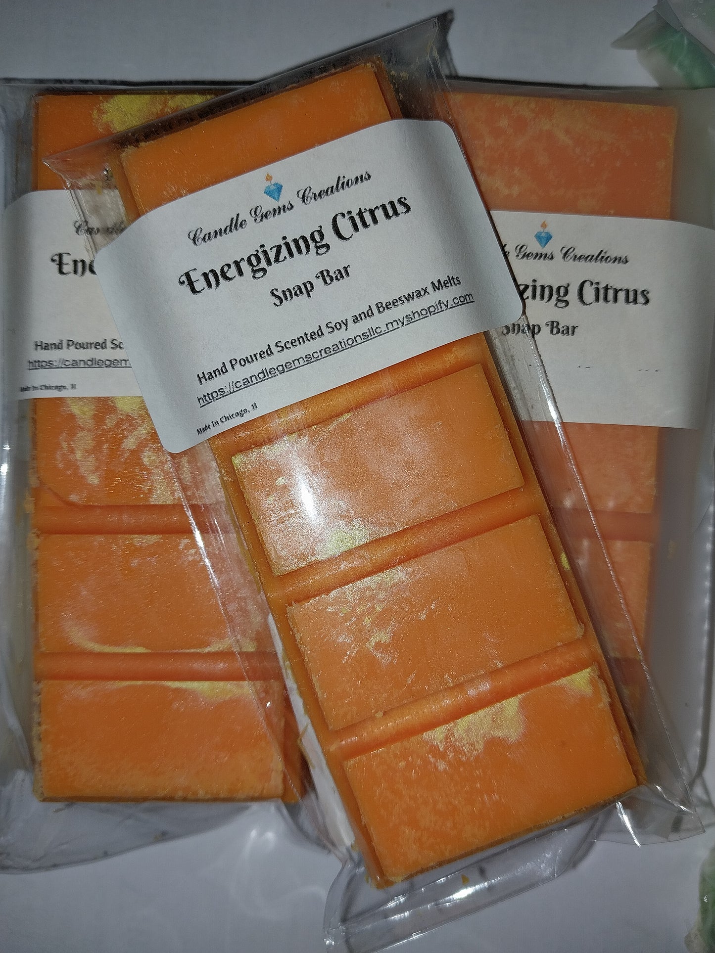 Energizing Citrus Wax melt snap bar