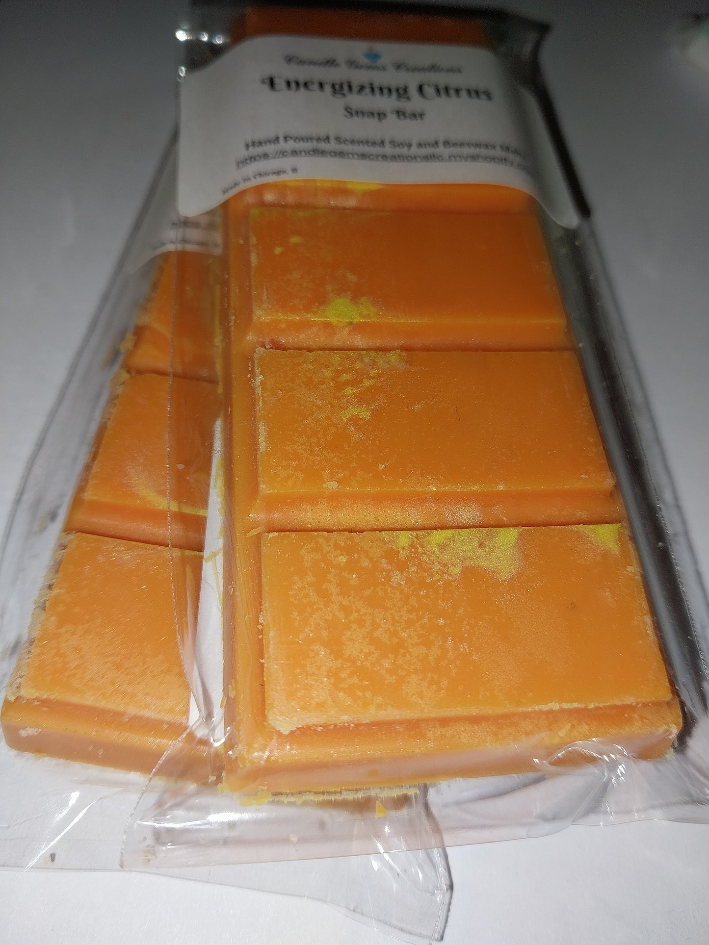 Energizing Citrus Wax melt snap bar