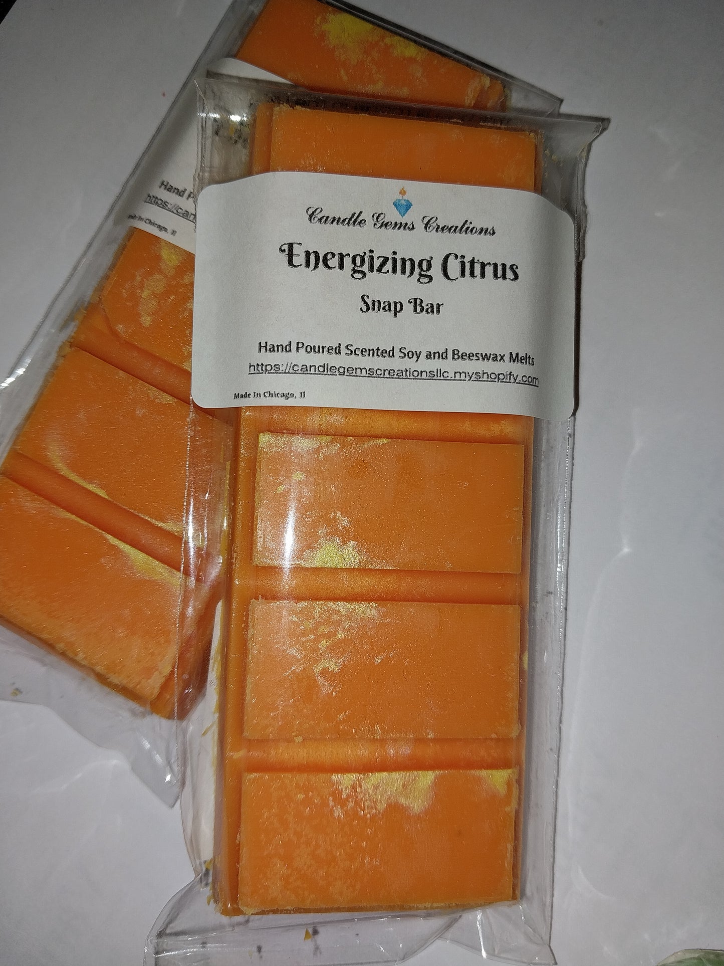 Energizing Citrus Wax melt snap bar