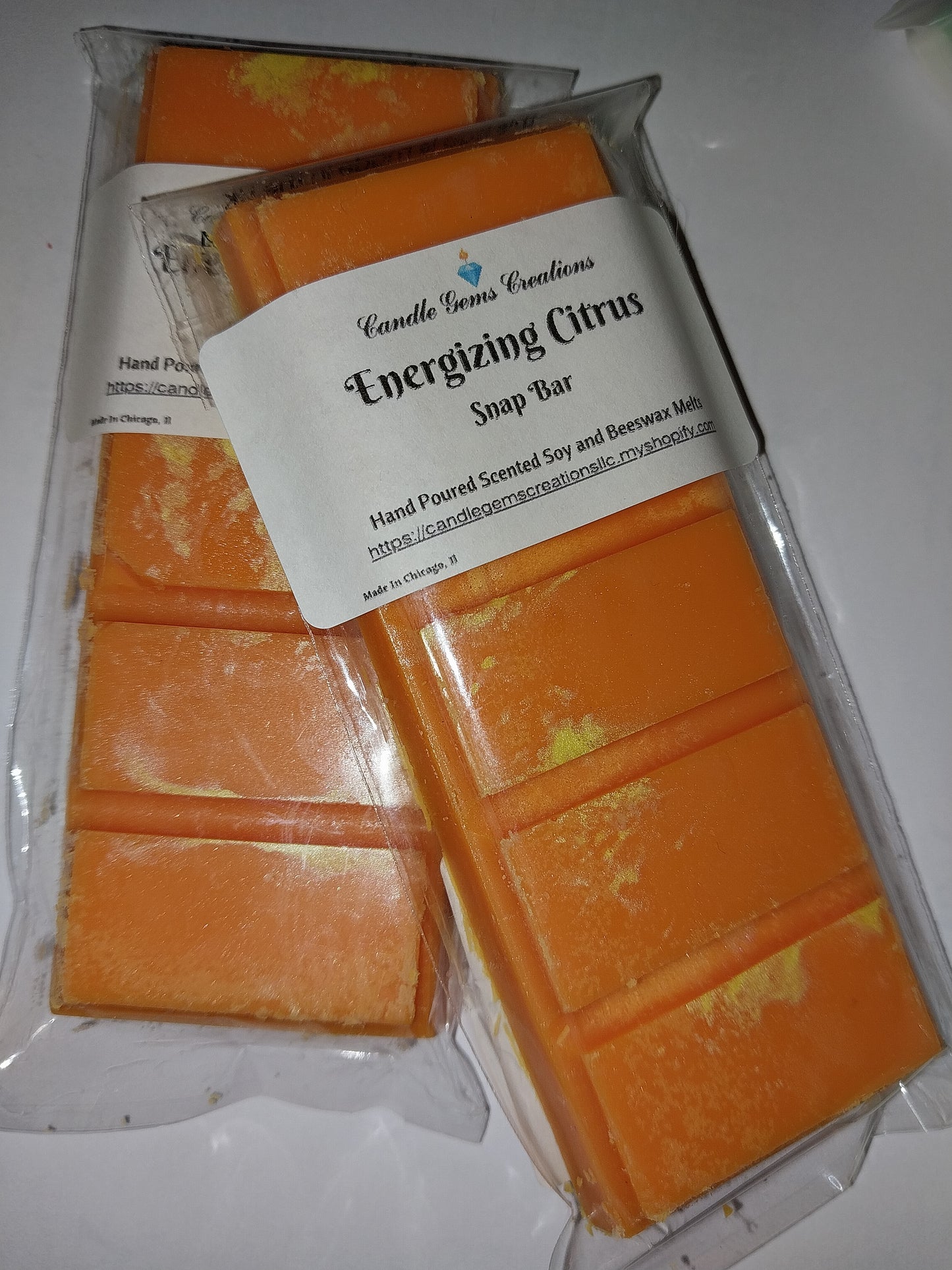 Energizing Citrus Wax melt snap bar