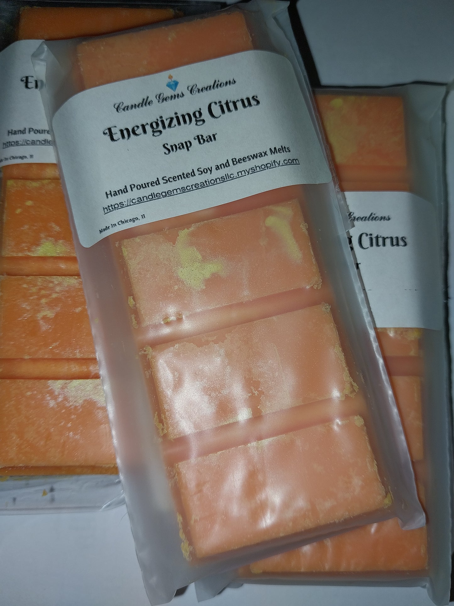 Energizing Citrus Wax melt snap bar