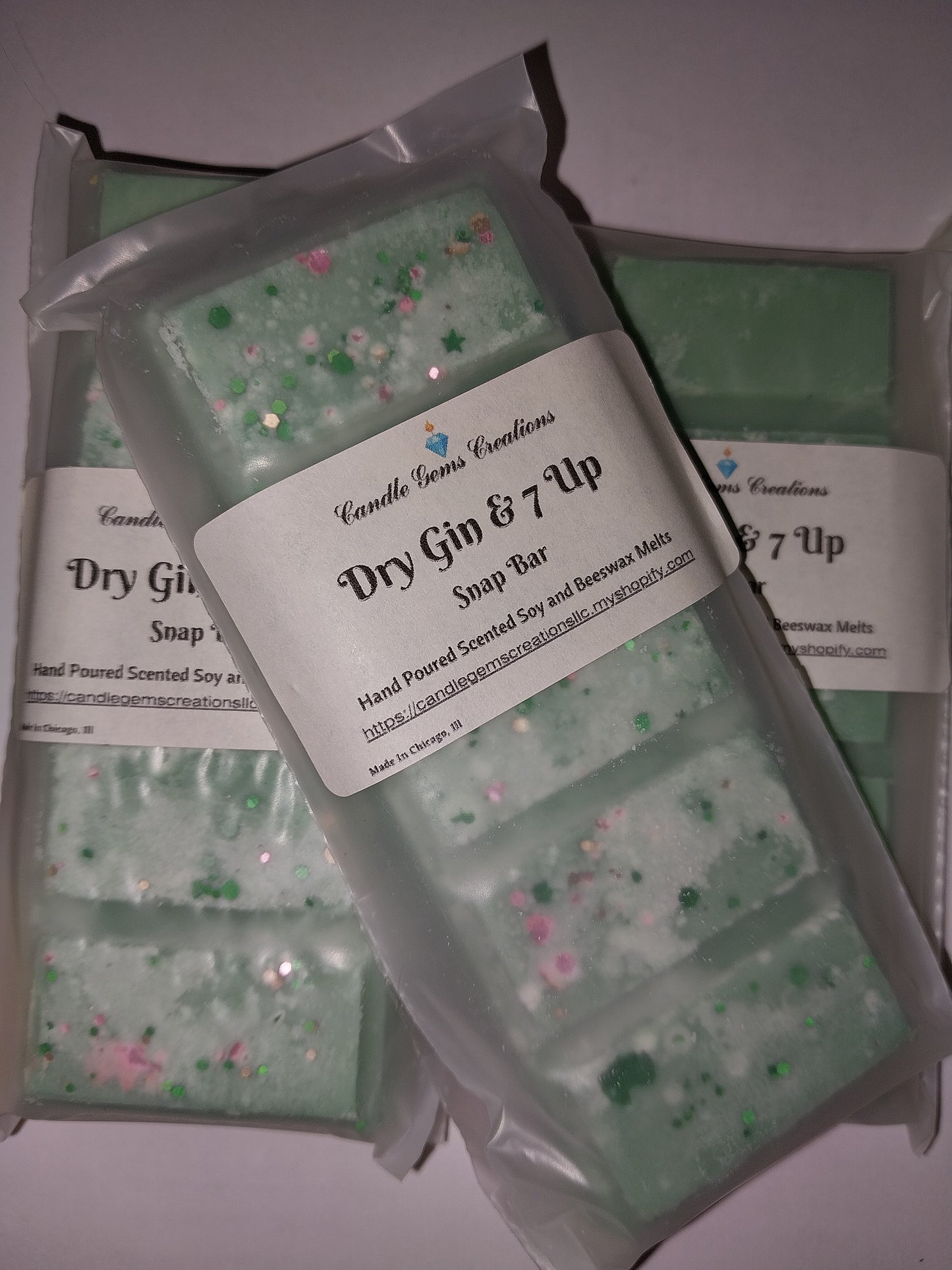 CLEARANCE Dry Gin and 7 Up Wax melt snap bar