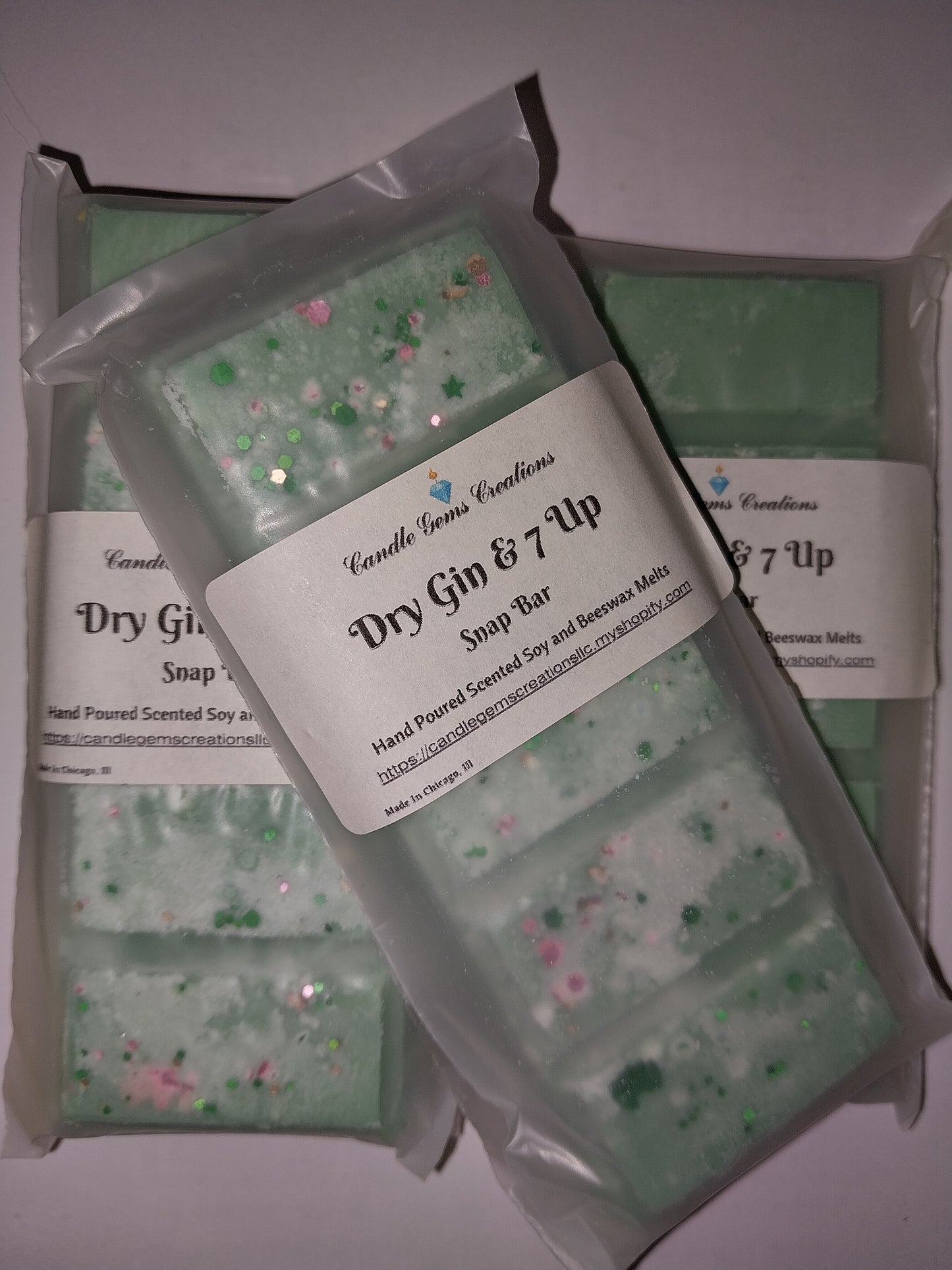 CLEARANCE Dry Gin and 7 Up Wax melt snap bar