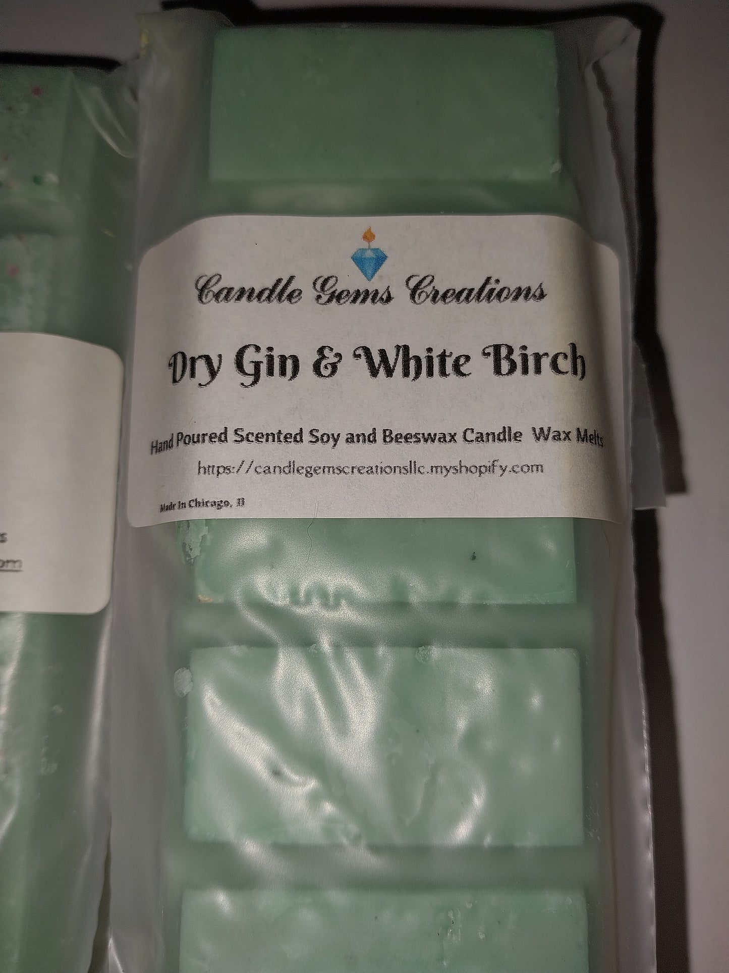 CLEARANCE Dry Gin and 7 Up Wax melt snap bar