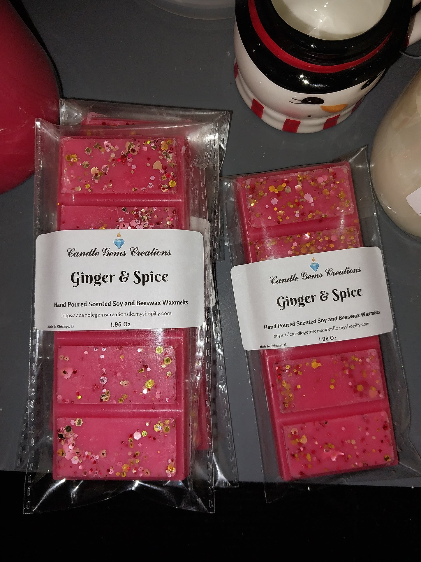 Ginger and Spice Wax melt snap bar