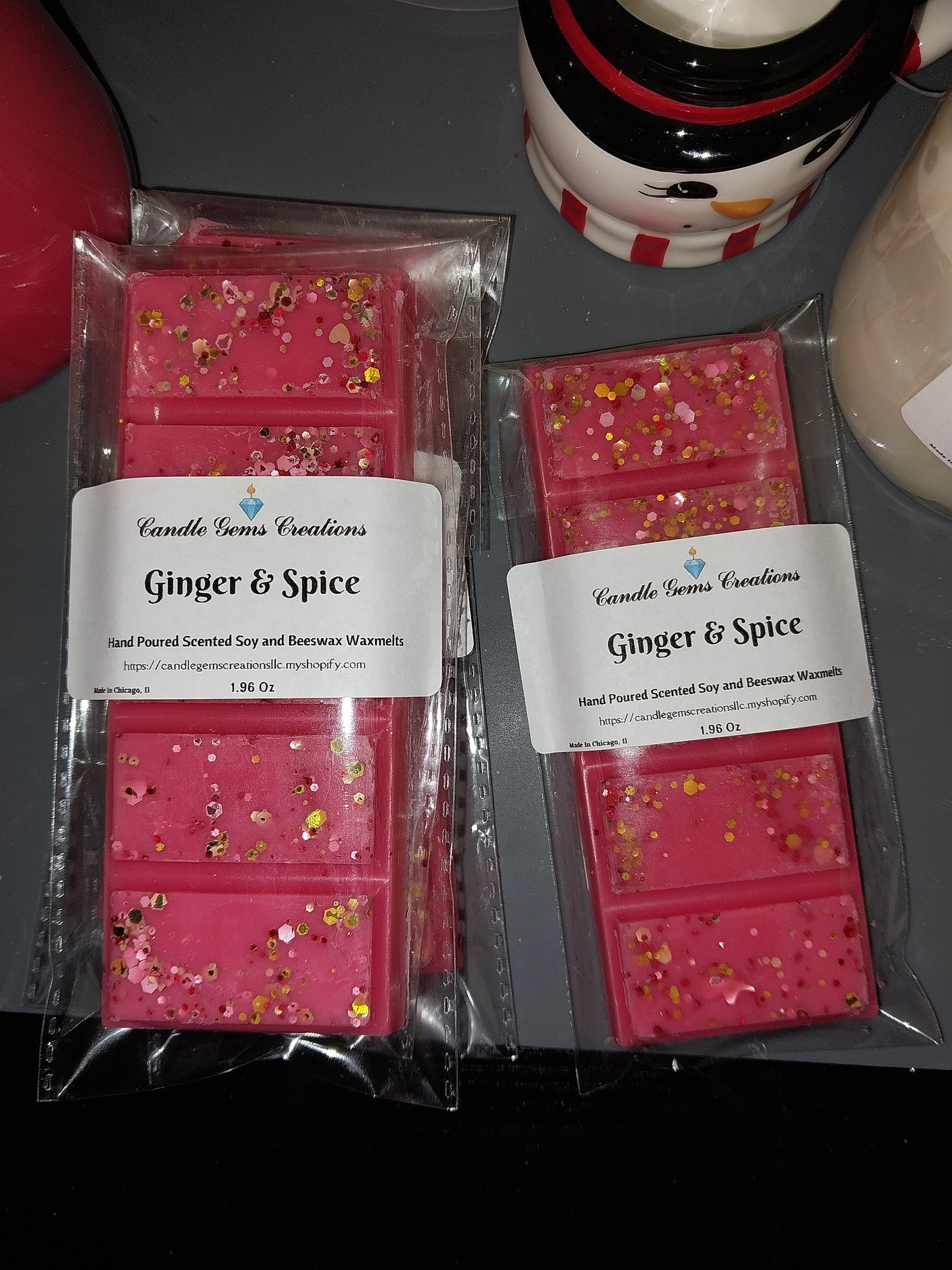 Ginger and Spice Wax melt snap bar