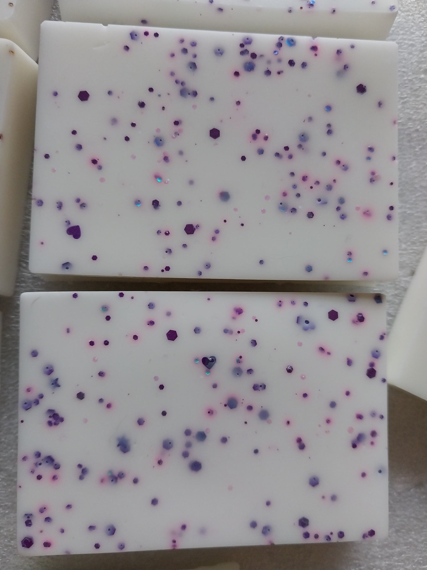 Copy of Glitter Goats Milk Soap Bars Hand Crafted Lavender Essential oil