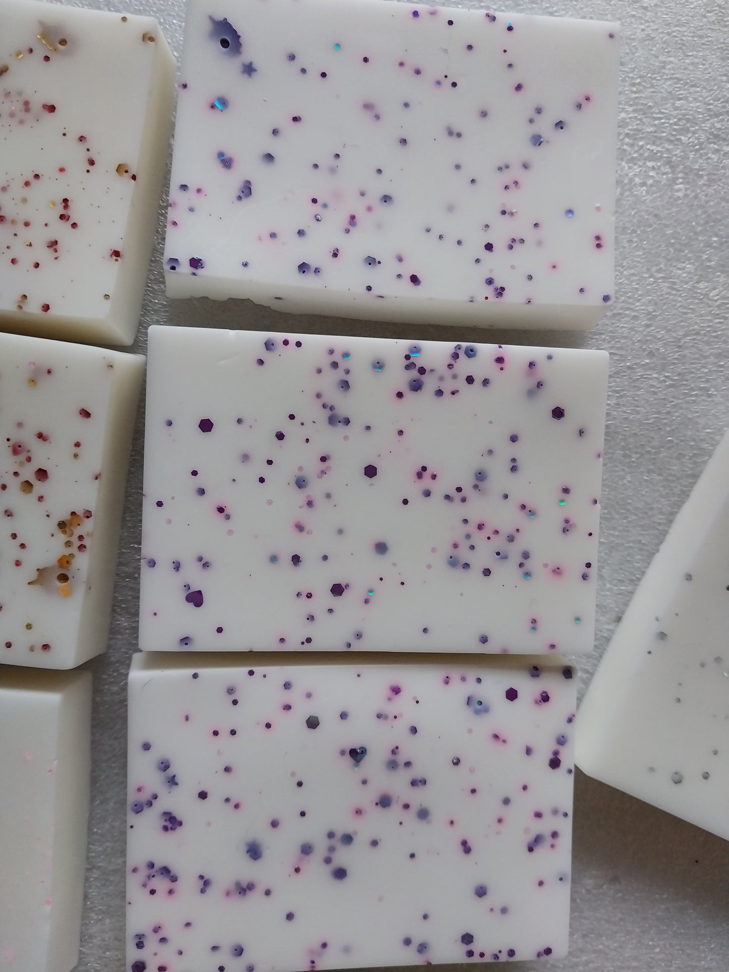 Copy of Glitter Goats Milk Soap Bars Hand Crafted Lavender Essential oil