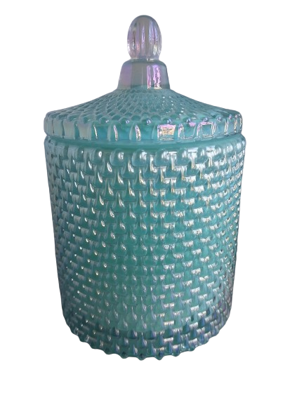 Sel De Mer Luxury Turquoise Vessel with Large Healing Natural Crystals