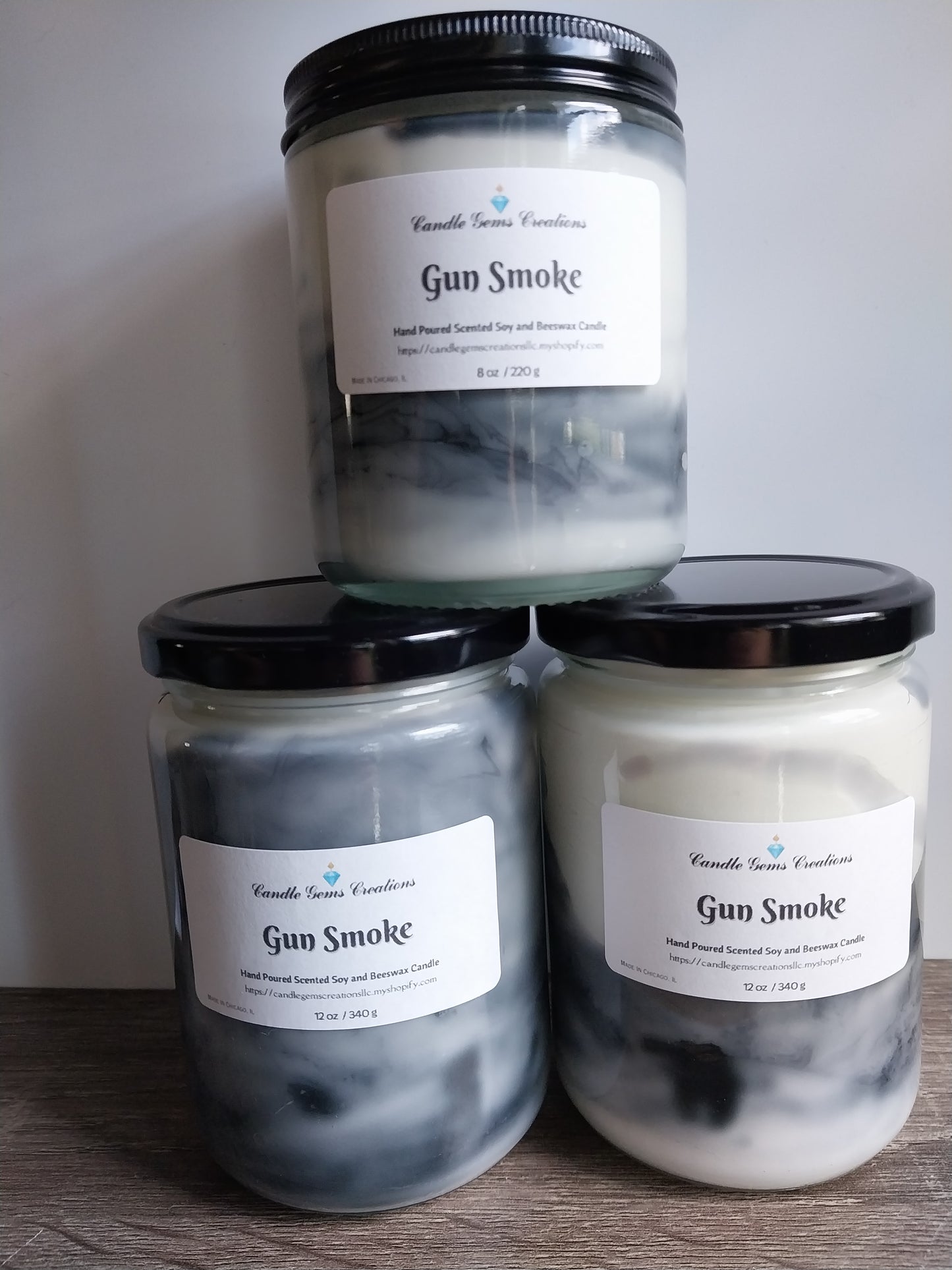 Gun Smoke -limited edition Hand Poured Candle