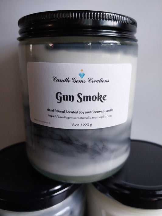 Gun Smoke -limited edition Hand Poured Candle