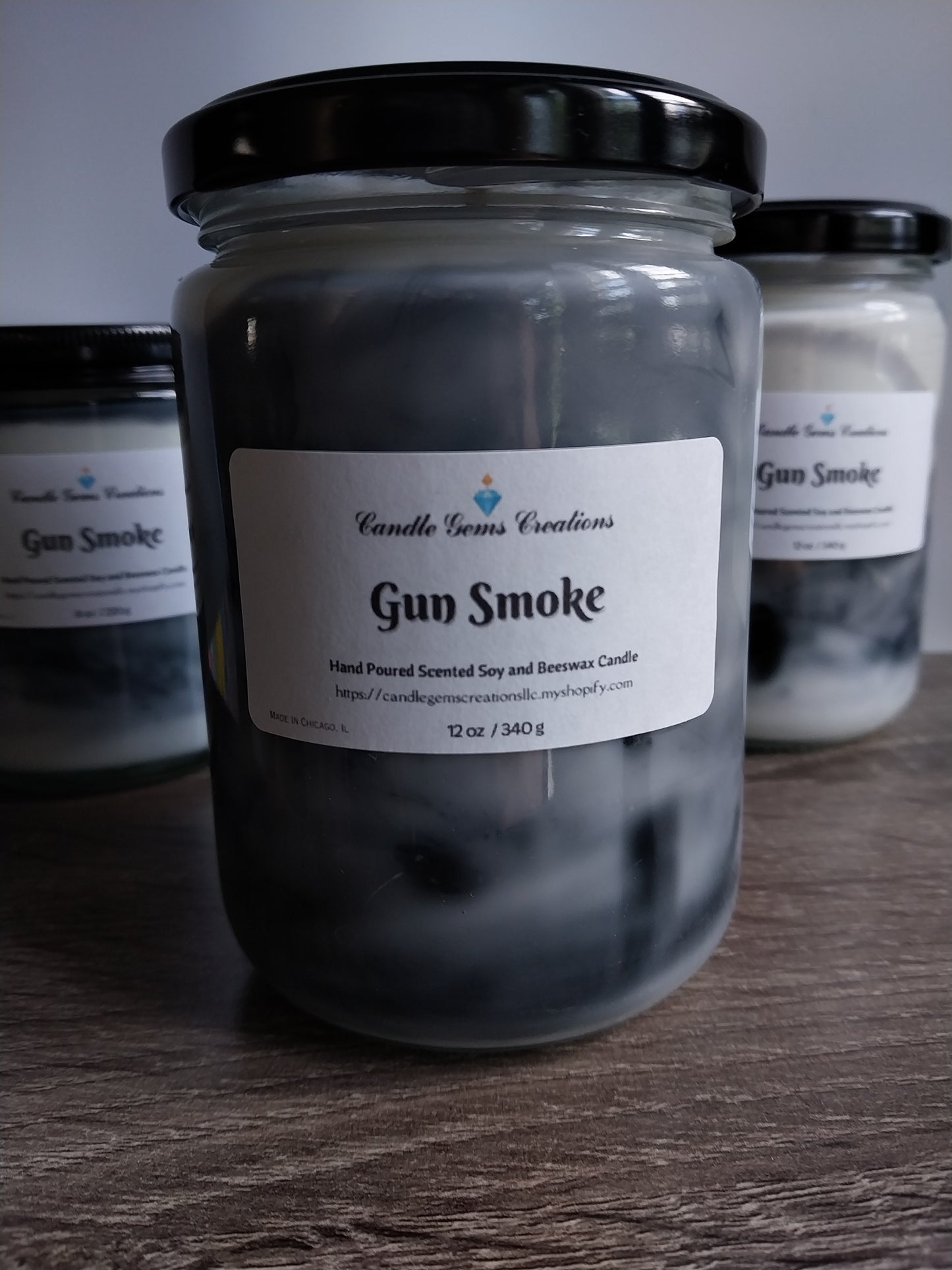 Gun Smoke -limited edition Hand Poured Candle