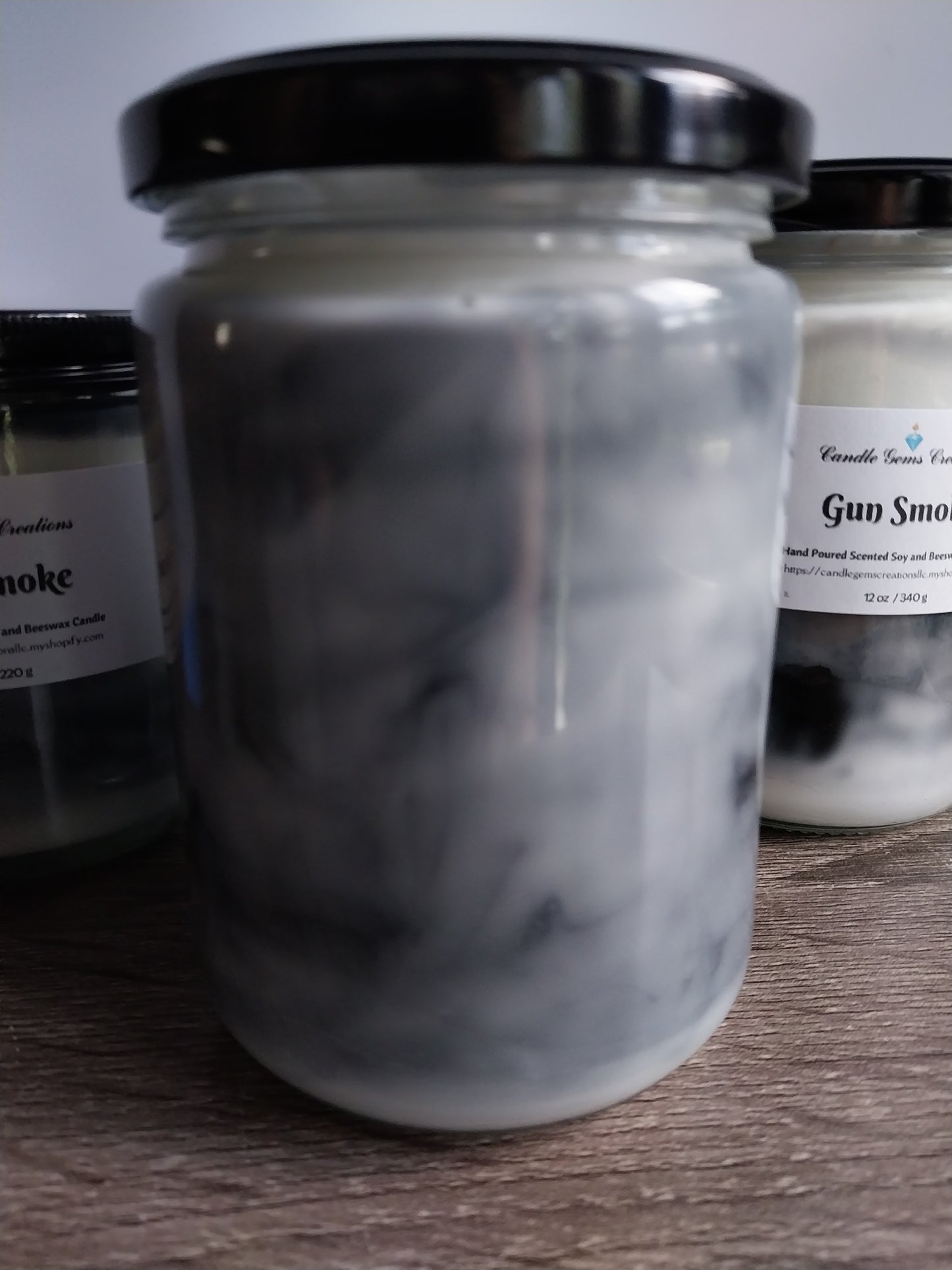 Gun Smoke -limited edition Hand Poured Candle