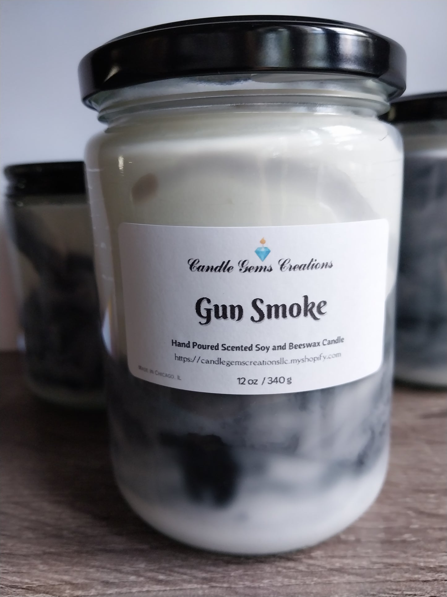 Gun Smoke -limited edition Hand Poured Candle