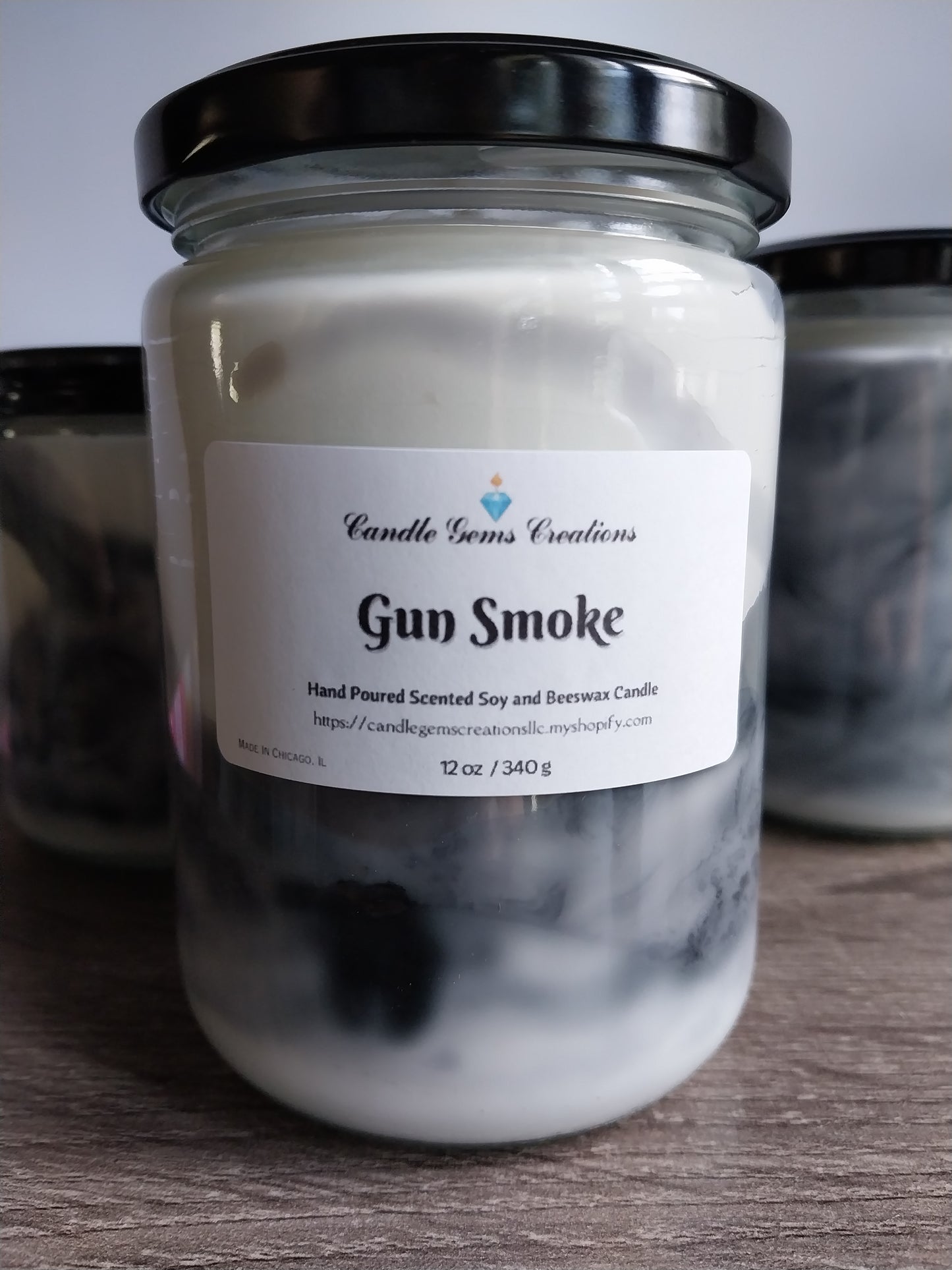 Gun Smoke -limited edition Hand Poured Candle