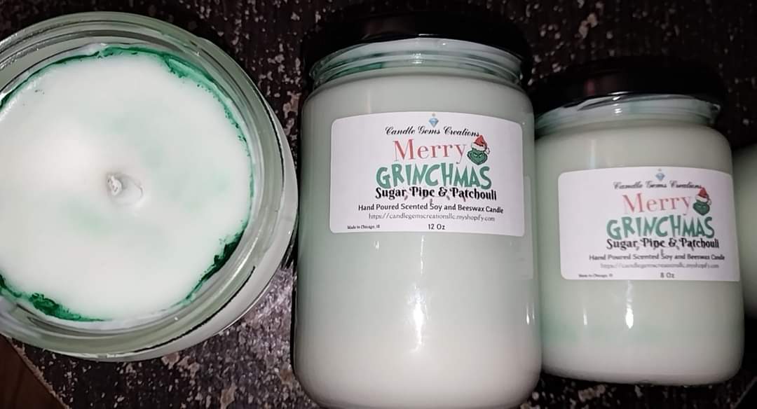 Limited Edition Merry Grinchmas Candle Hand Poured